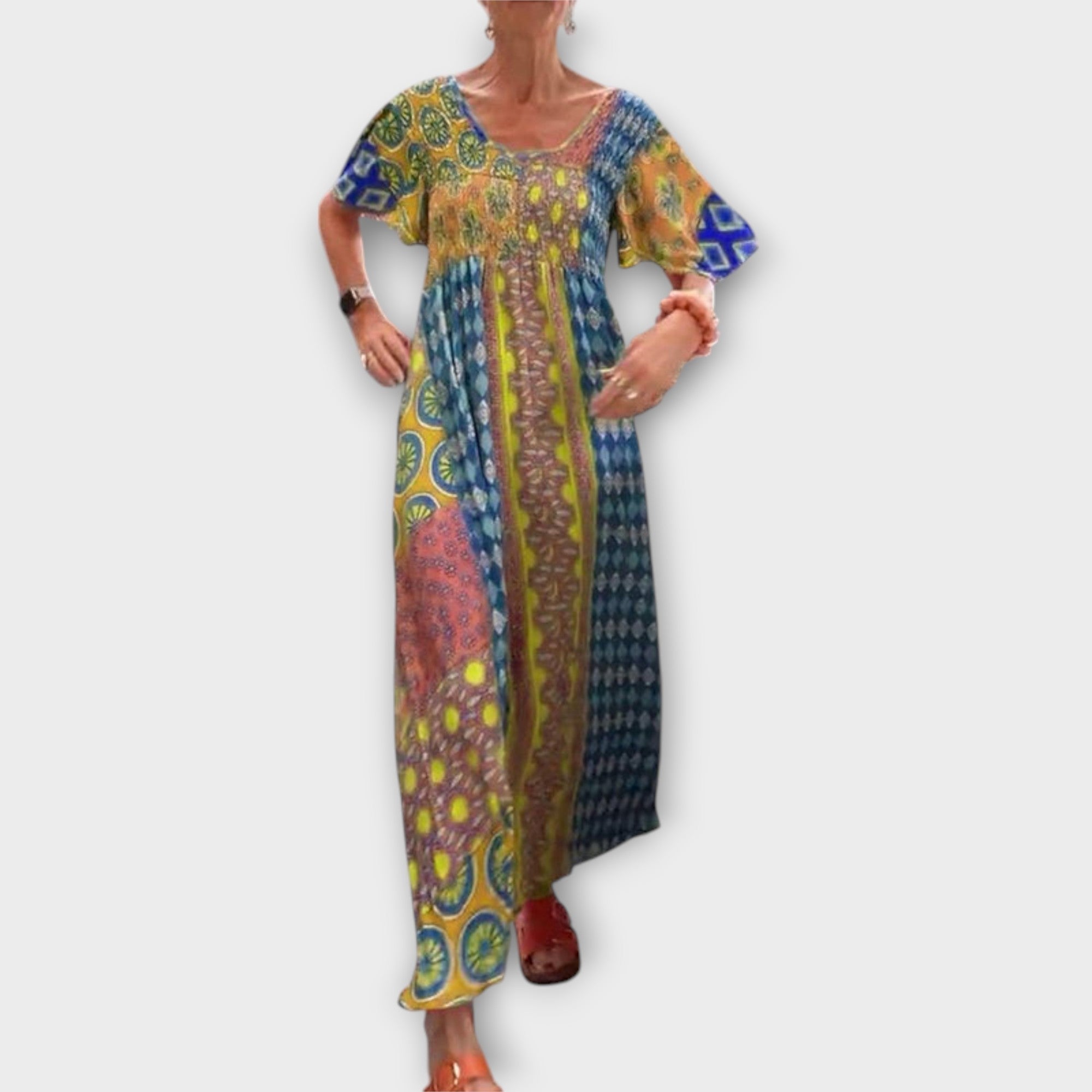 Melania - Livlig Boho Klänning