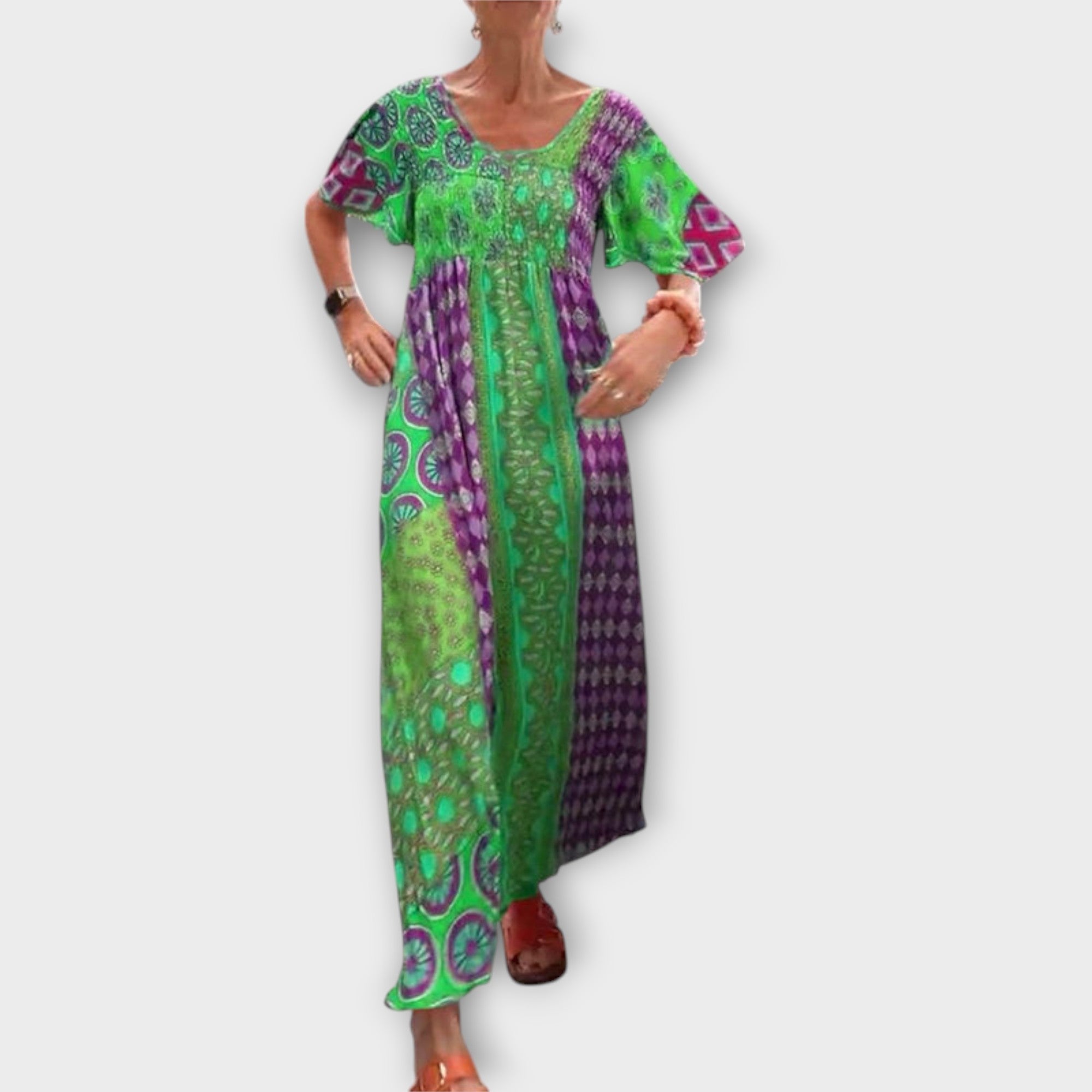 Melania - Livlig Boho Klänning