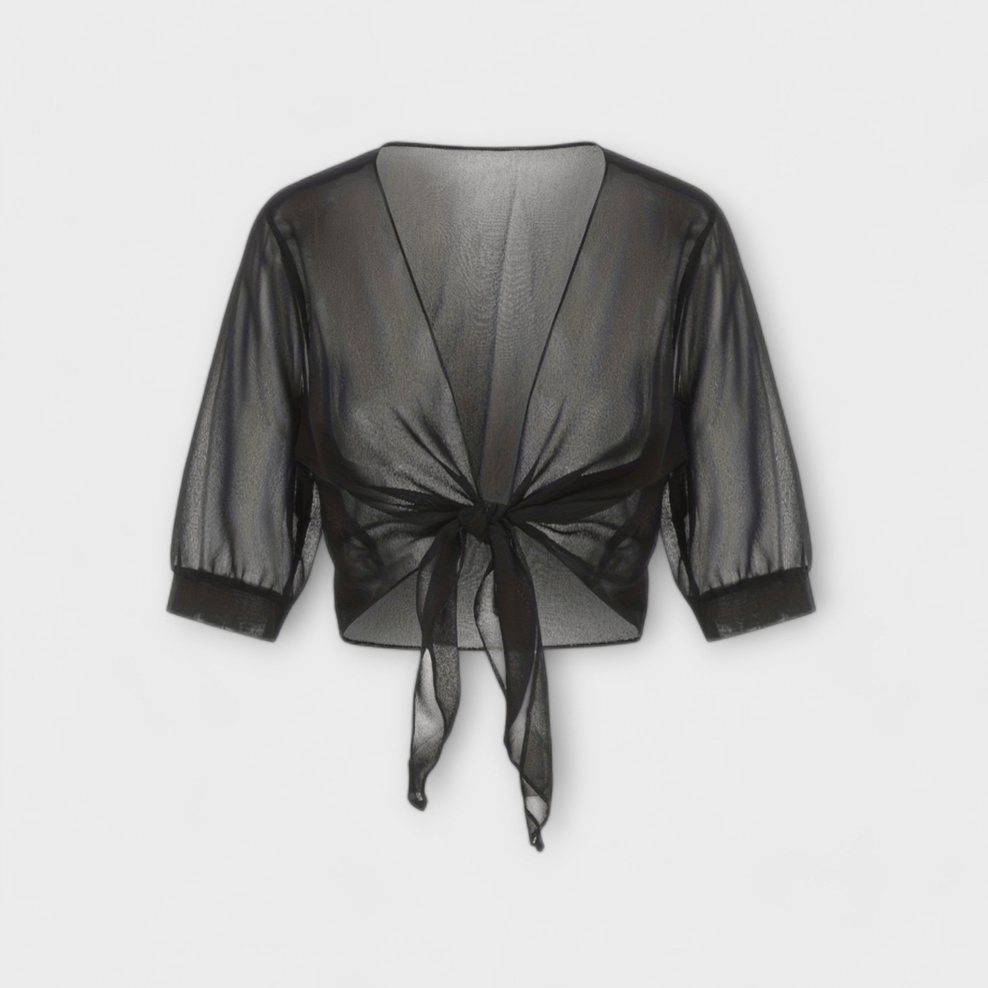 Olivia - Blus med Öppen Framsida