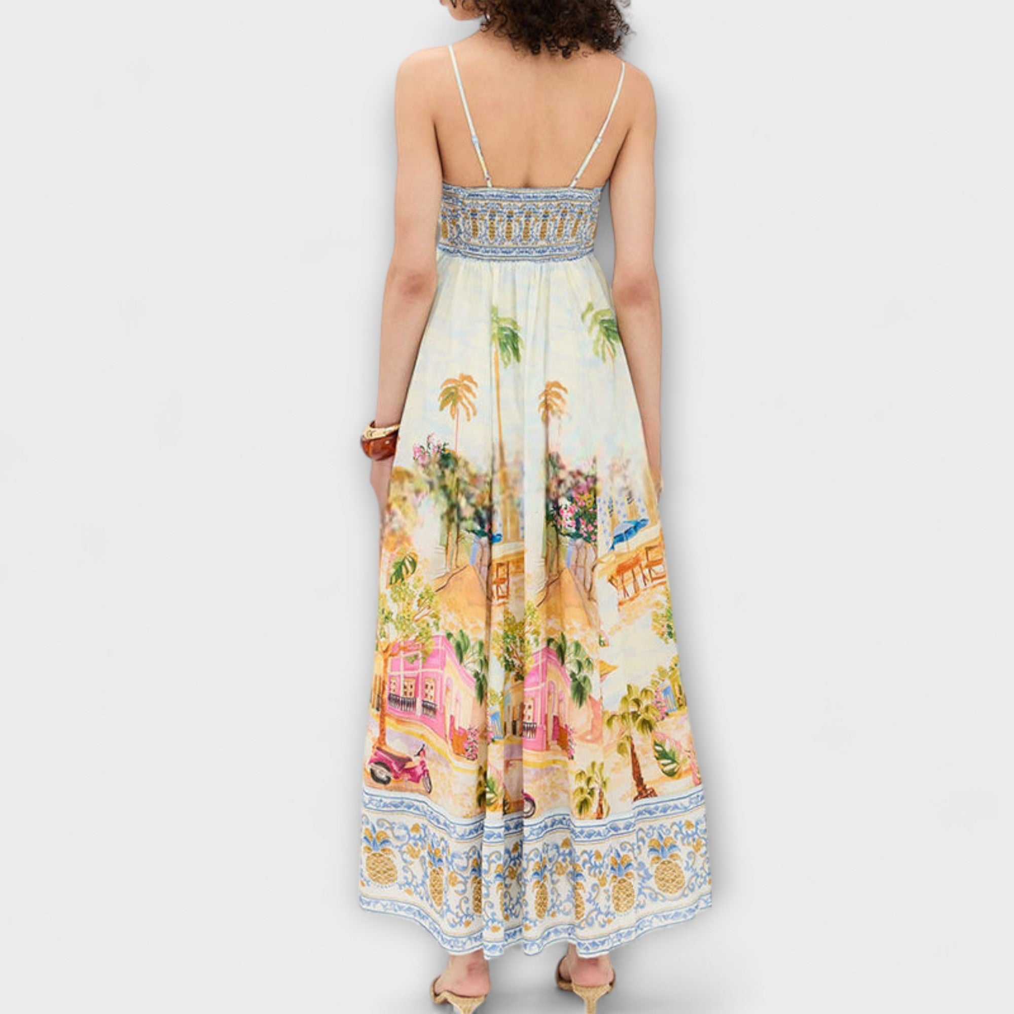 Lumen - Aracati Multicolor Maxi Klänning