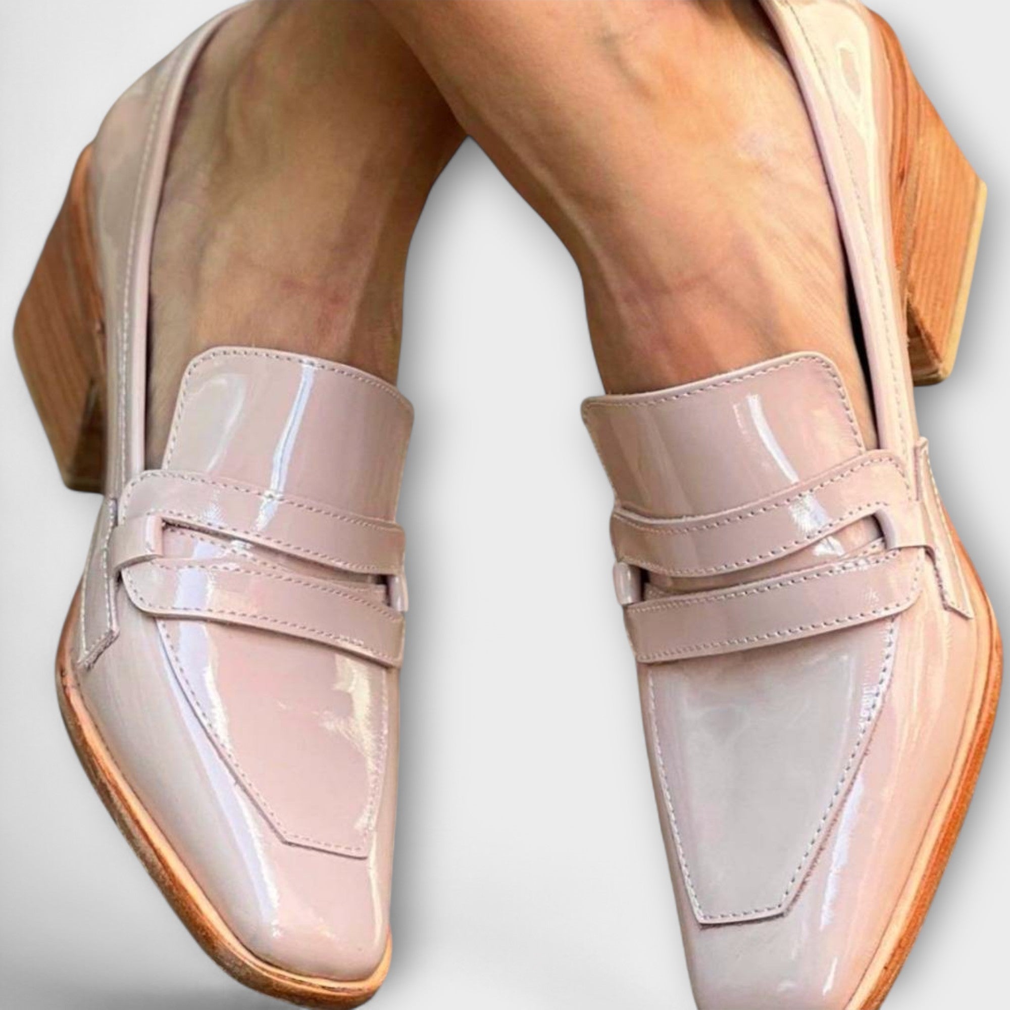 Elaine - Glänsande Loafers