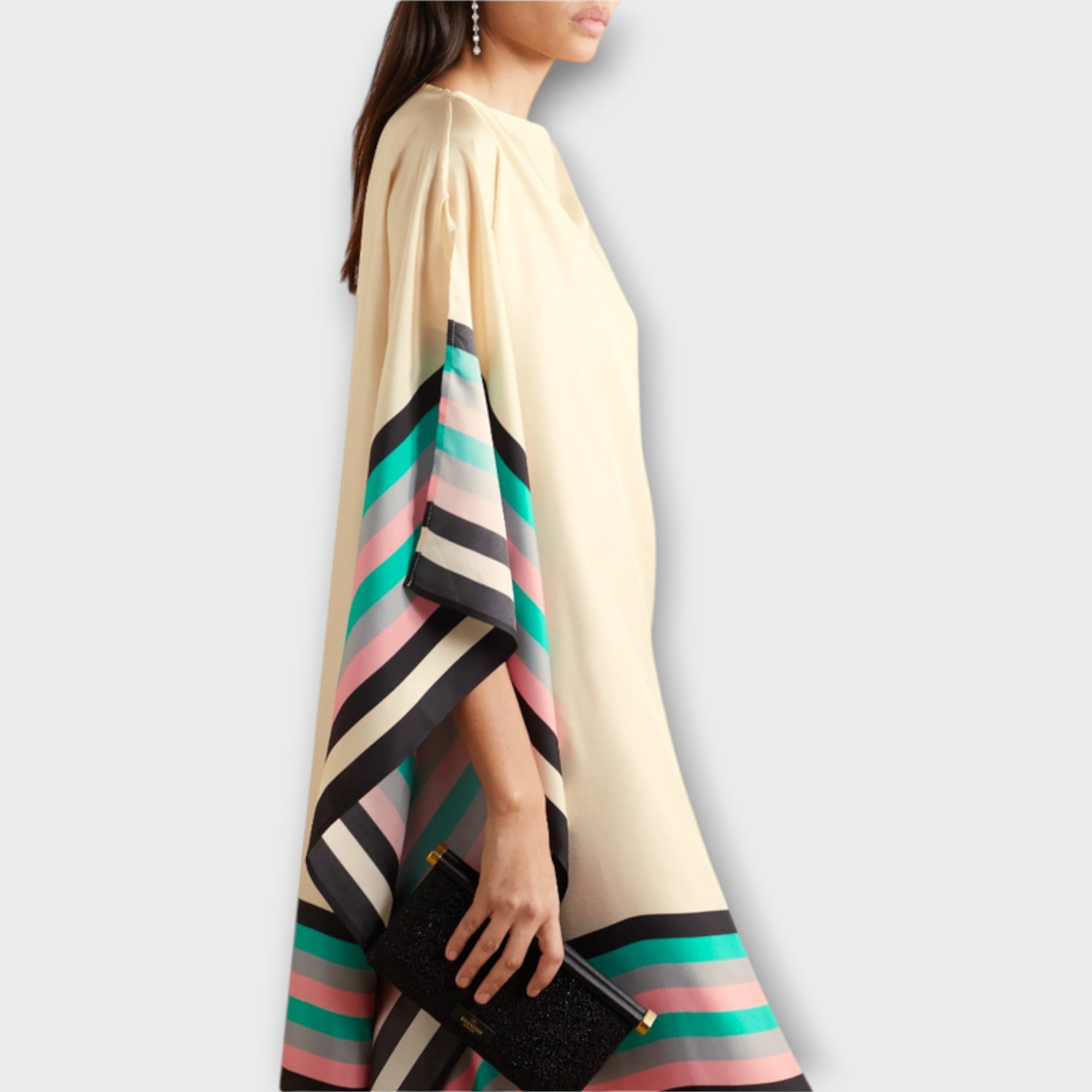 Elenora - Geometrisk kaftan med locker cut