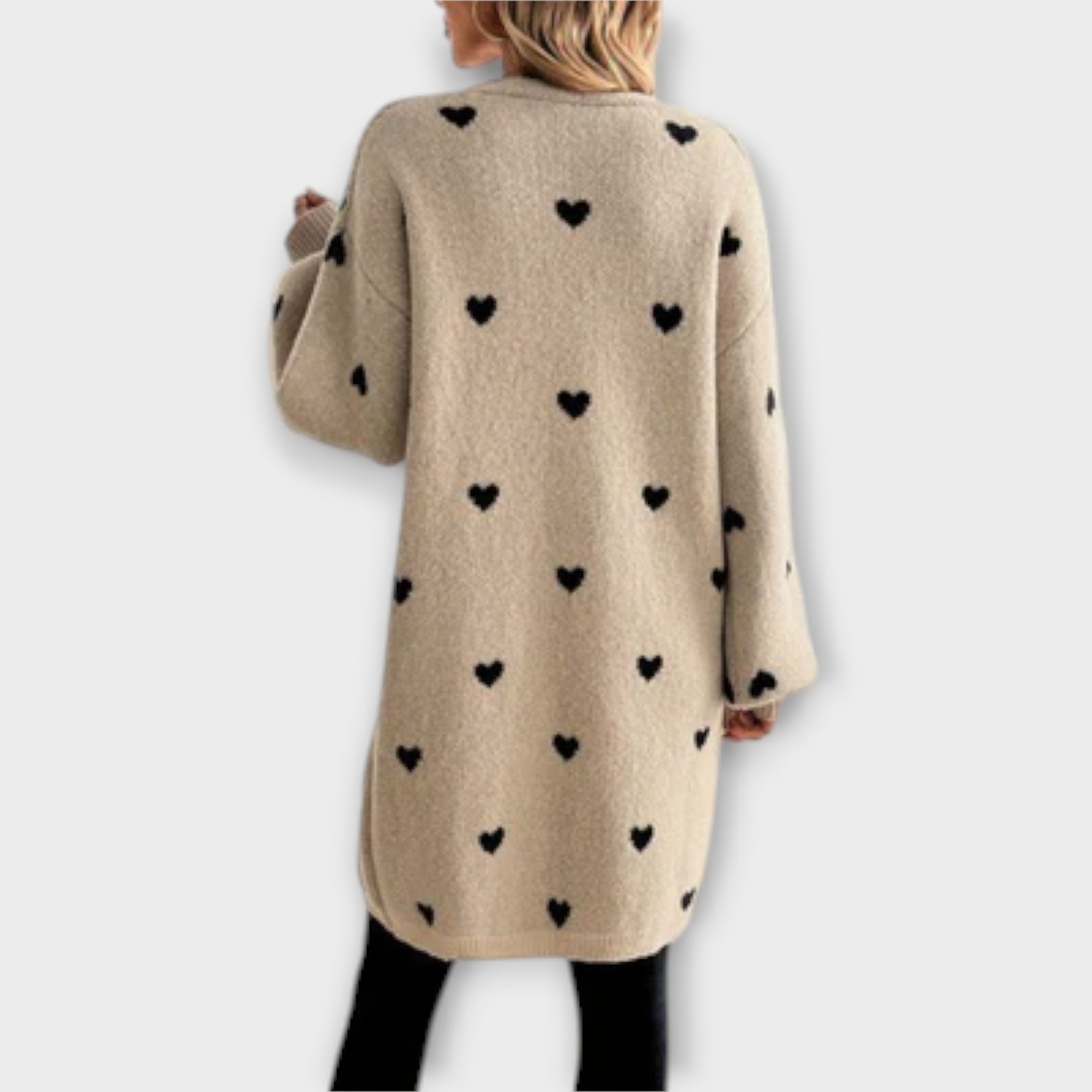 Julia - Cardigan med Hjärtmotiv