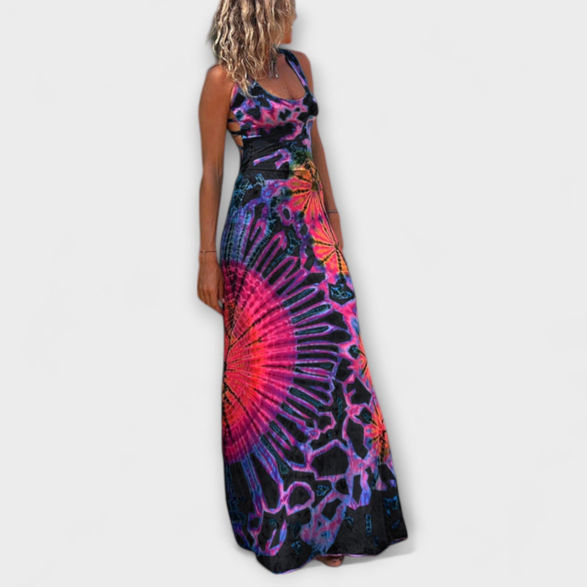 Ronja - La Bamba Tie-Dye Print Maxi Klänning