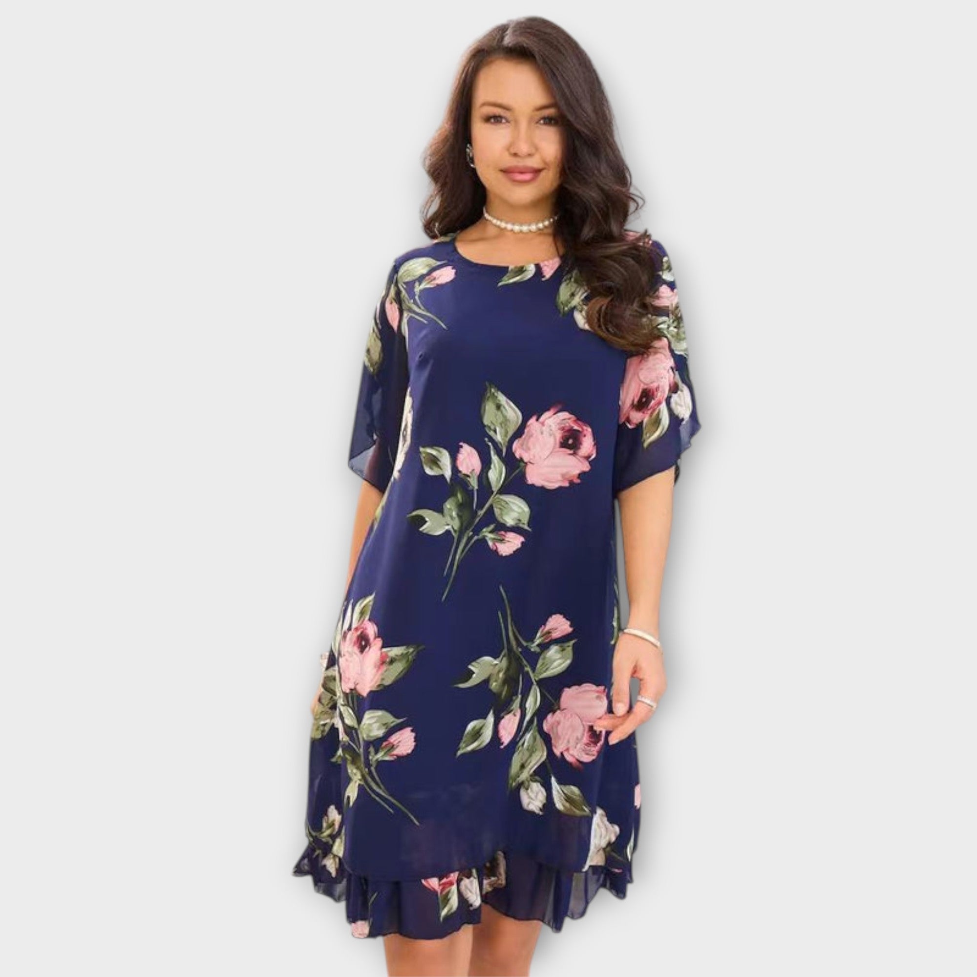 Melin - Elegant Chiffonklänning