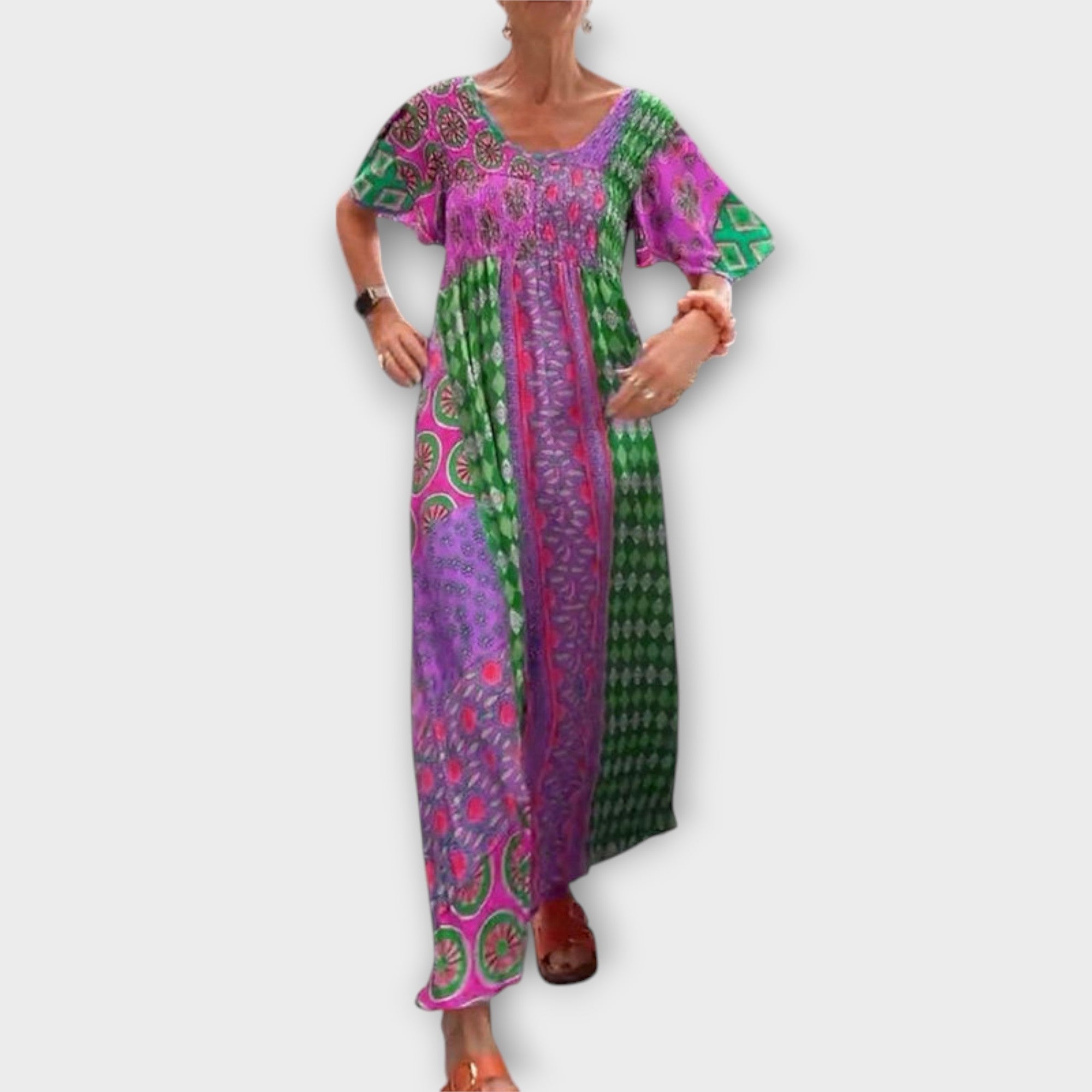 Melania - Livlig Boho Klänning