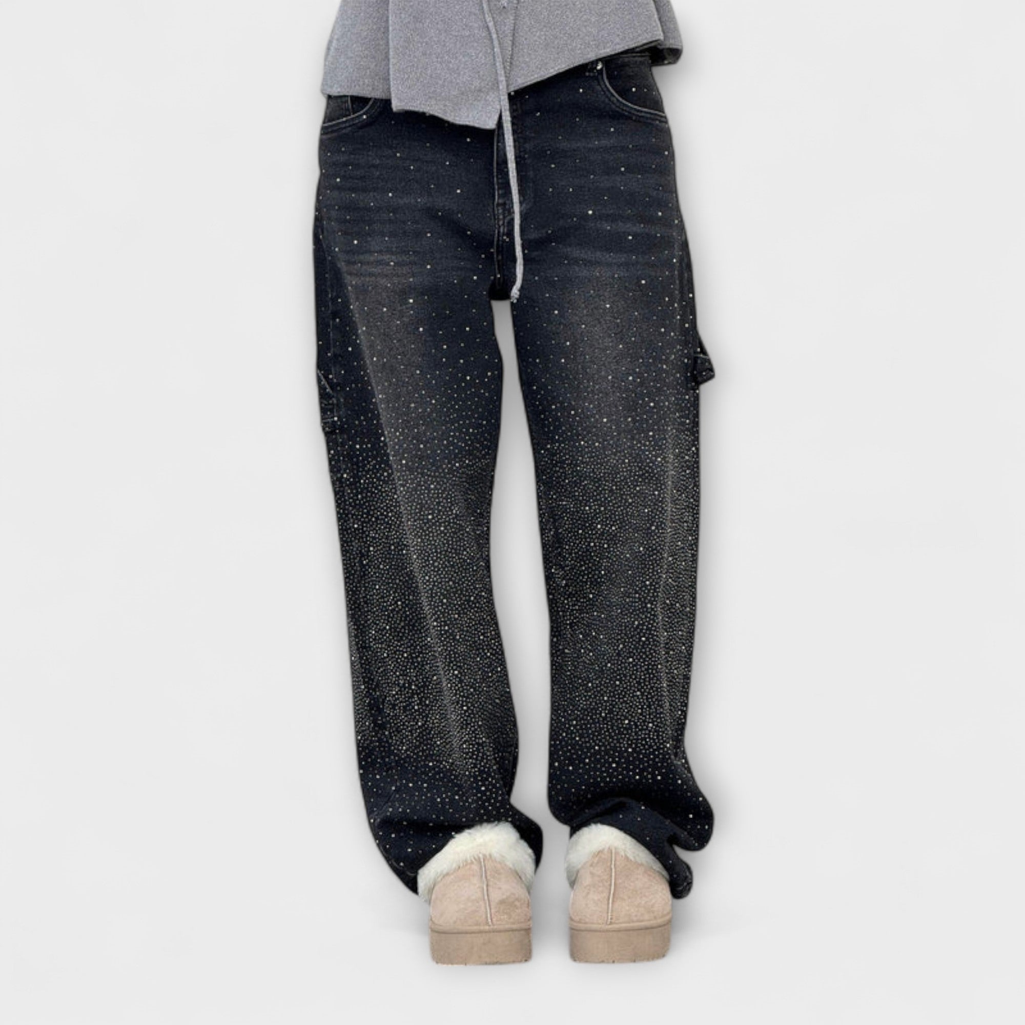 Fable - Shine Denim Jeans i Balloon Snickarstil