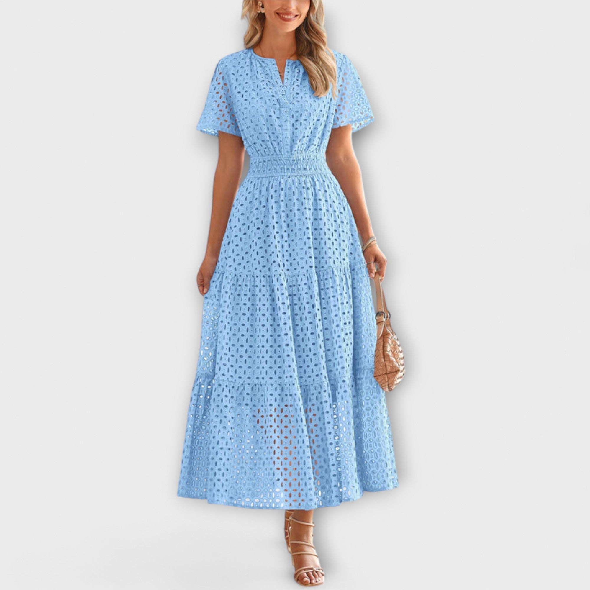 Linette - Elegant Spets Sommarklänning