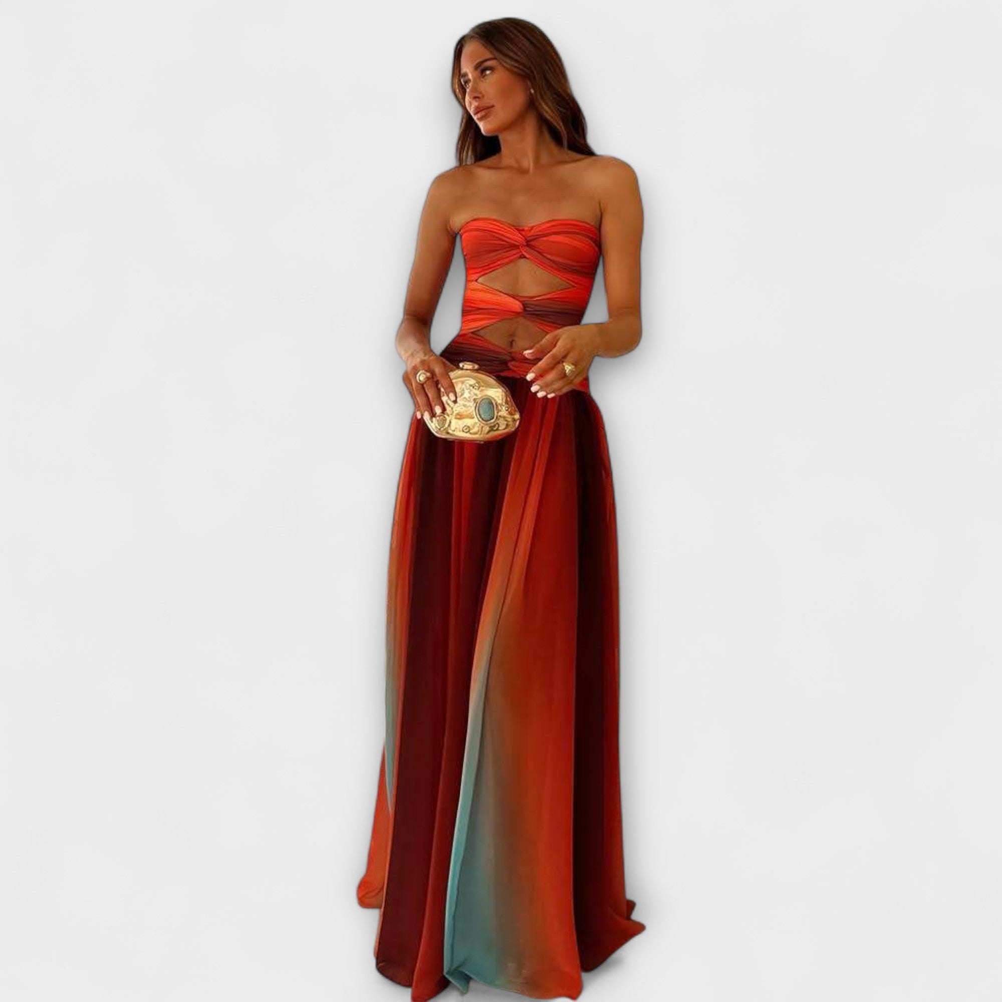 Laney - Strapless Maxi Klänning