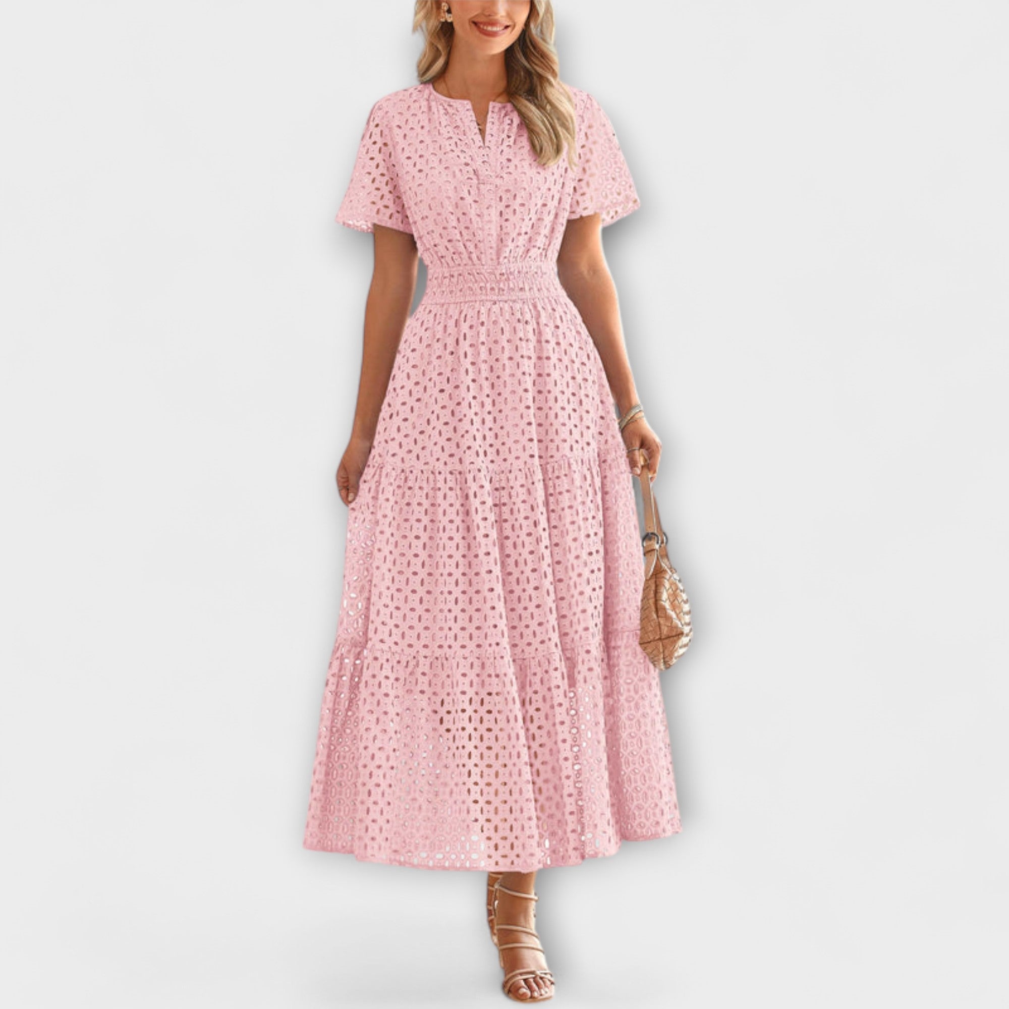 Linette - Elegant Spets Sommarklänning