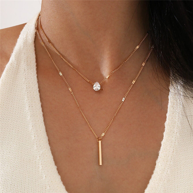 Vintage Halsband Set med Guld Berlock