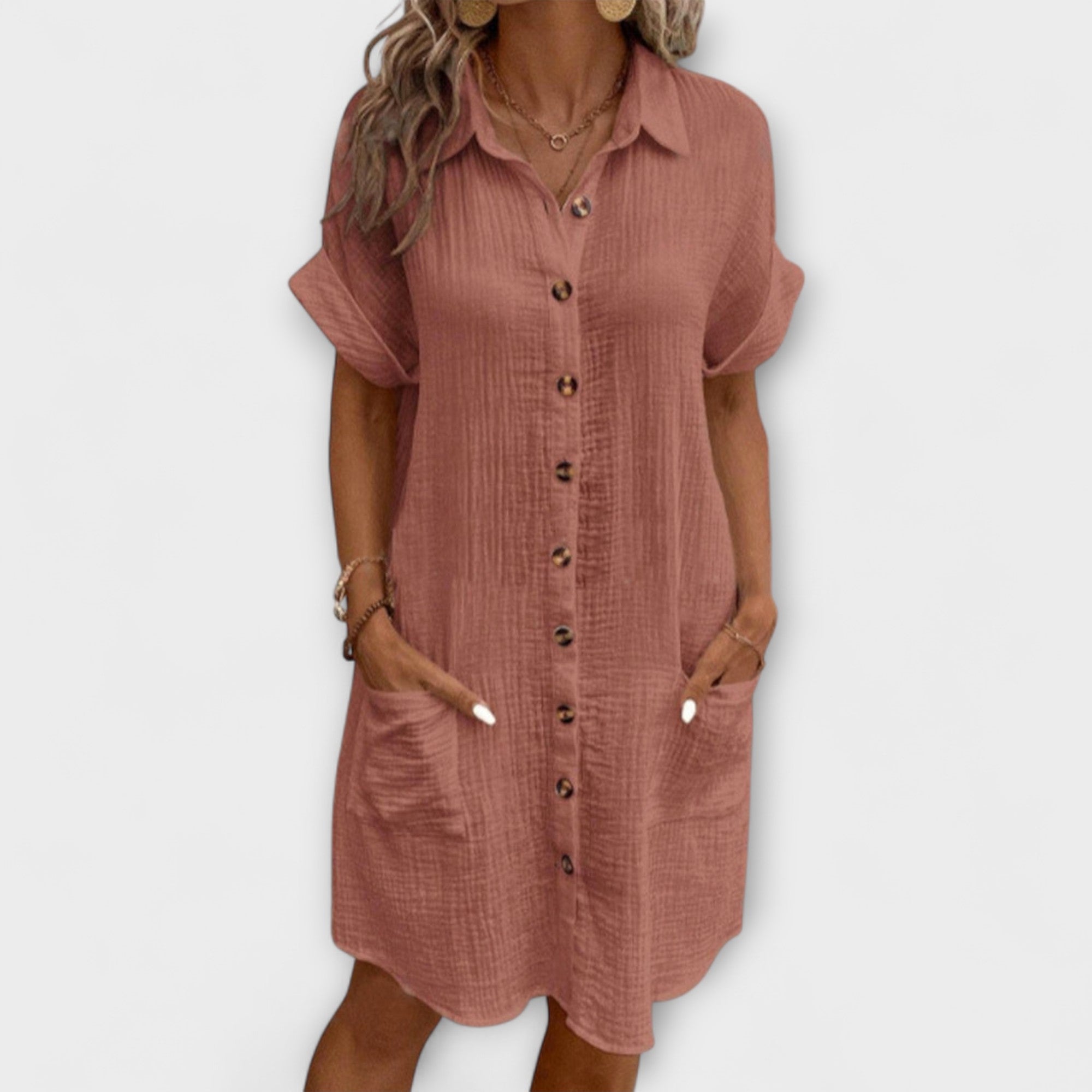 Aria - Klassisk Polo Casual Klänning