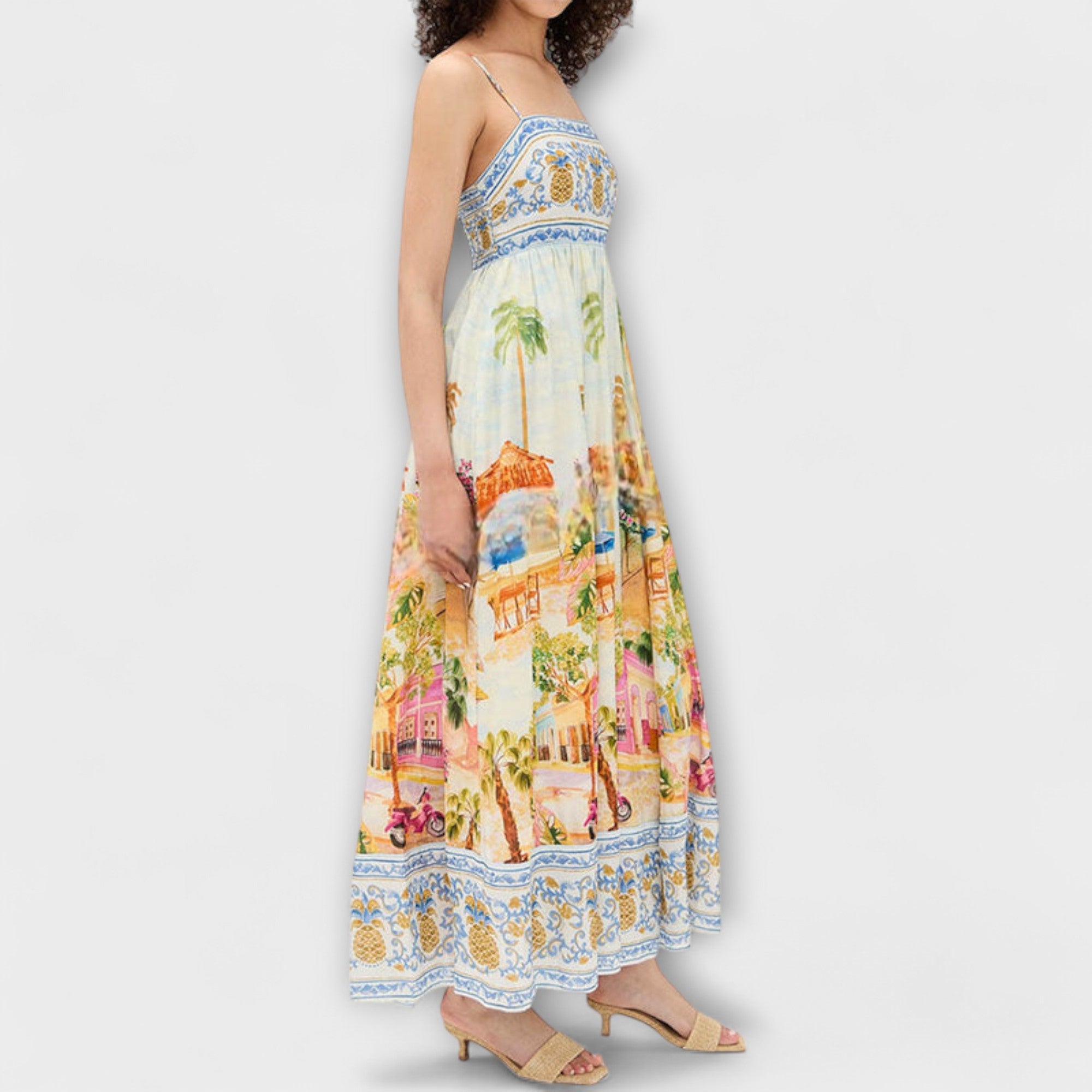 Lumen - Aracati Multicolor Maxi Klänning