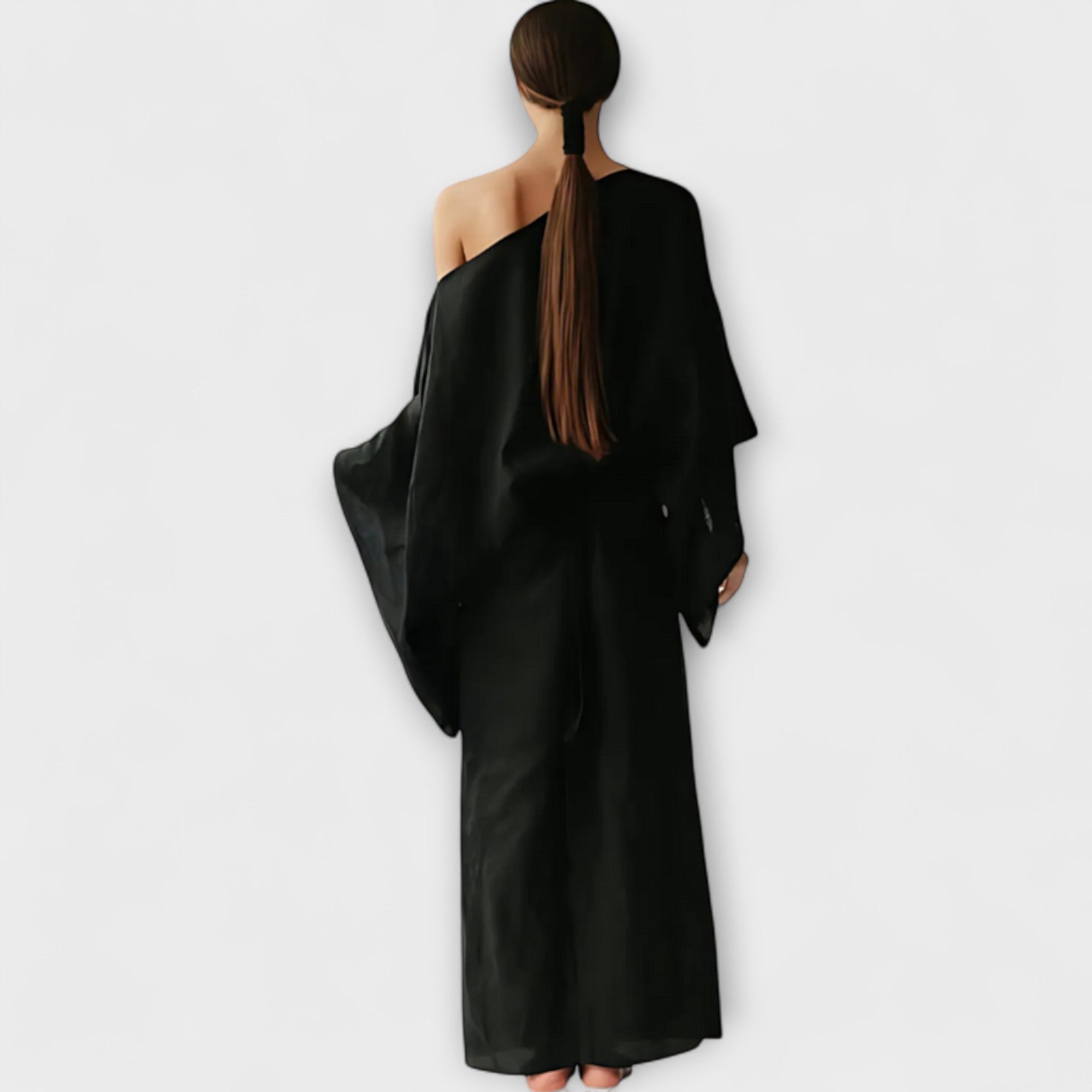 Dana - Kimono Klänning Gjord av Linne och Bomull