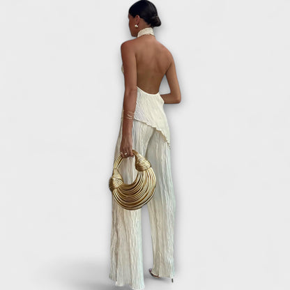 Pilarica - Elegant Plisserad Asymmetrisk Set