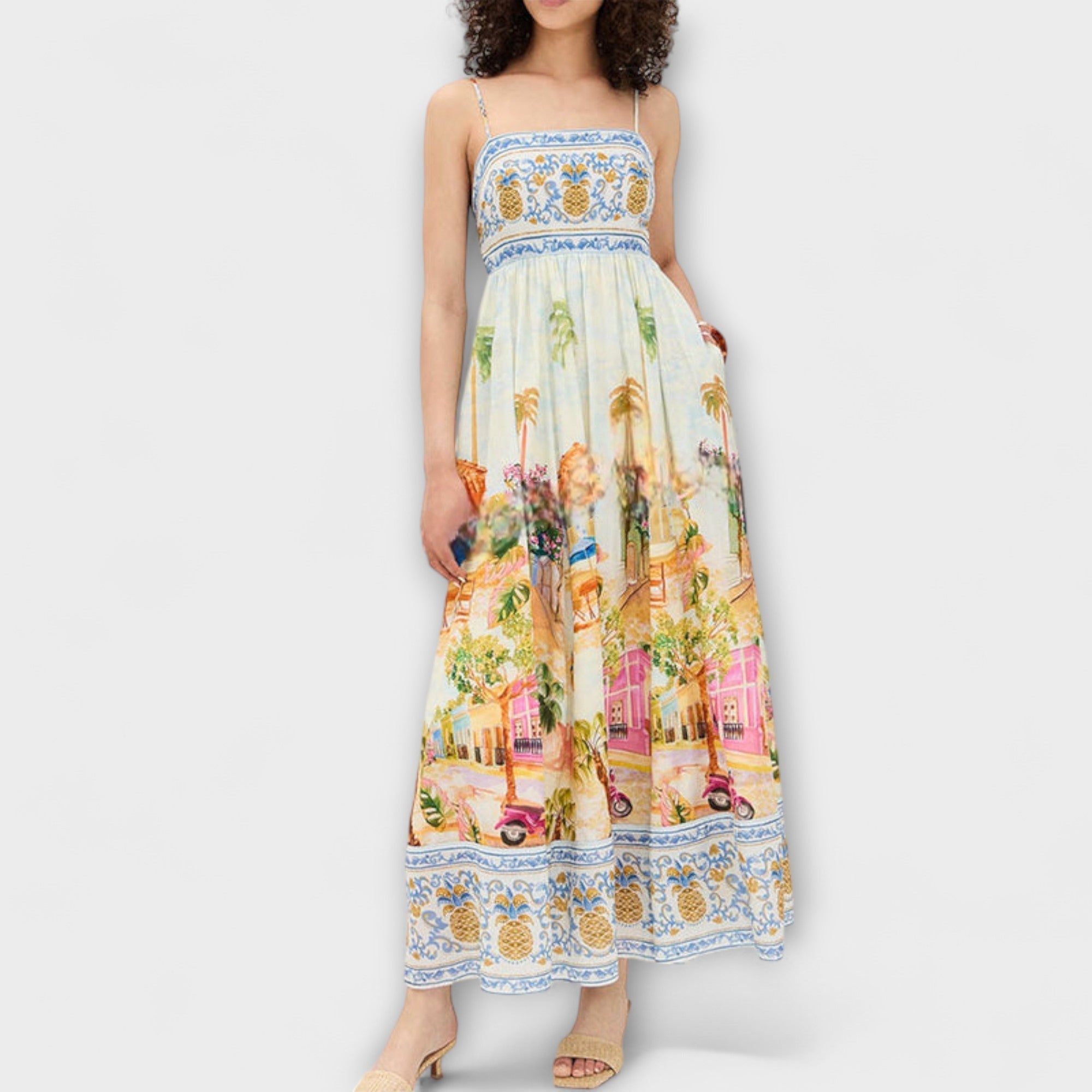 Lumen - Aracati Multicolor Maxi Klänning