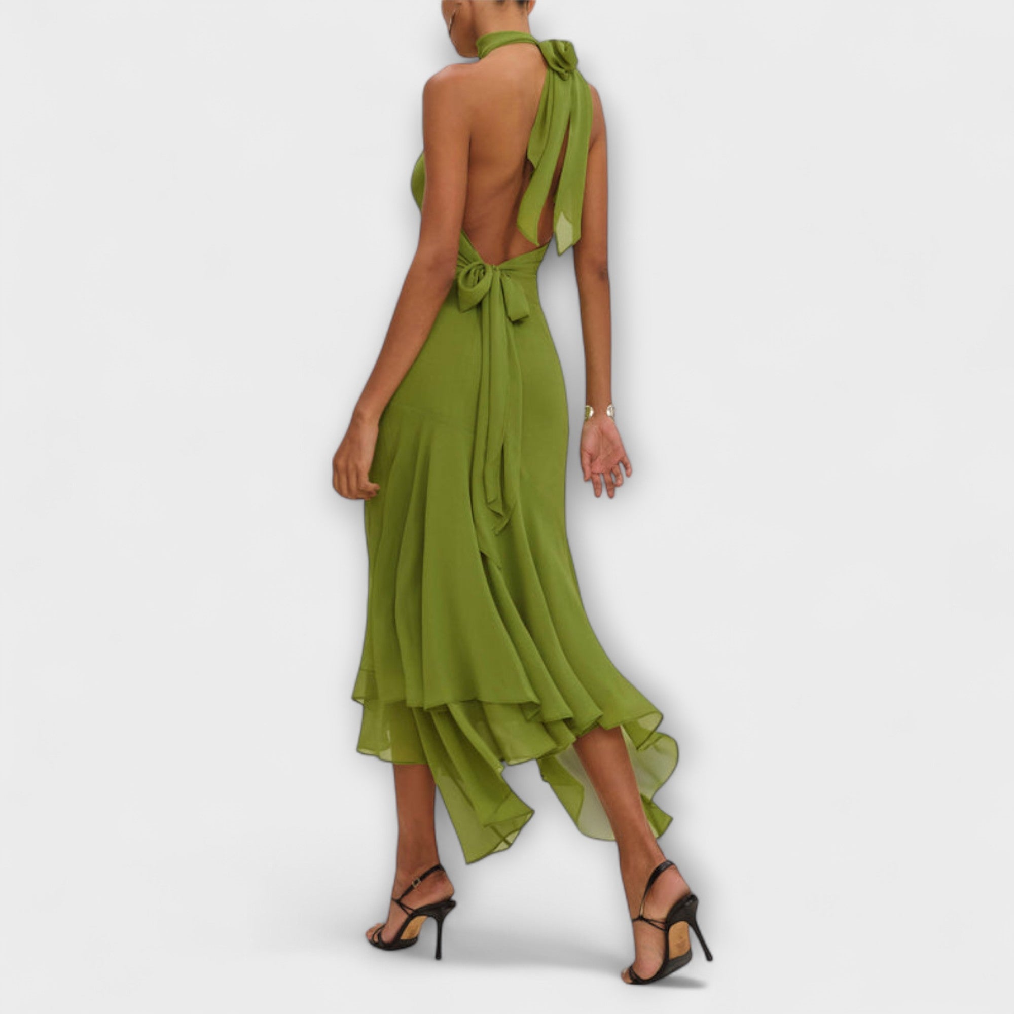 Elodie - Chic Asymmetrisk Maxiklänning