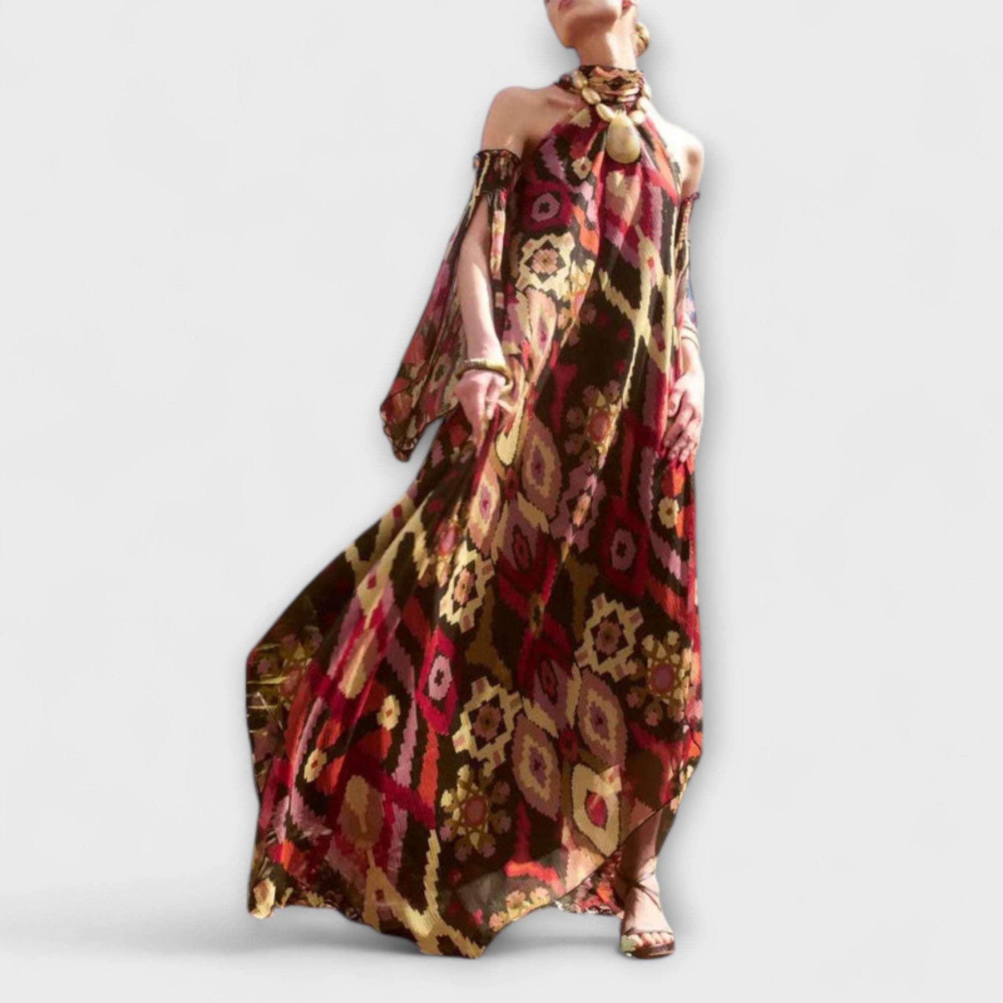 Monroe - Bohemisk Inspirerad Maxi Klänning
