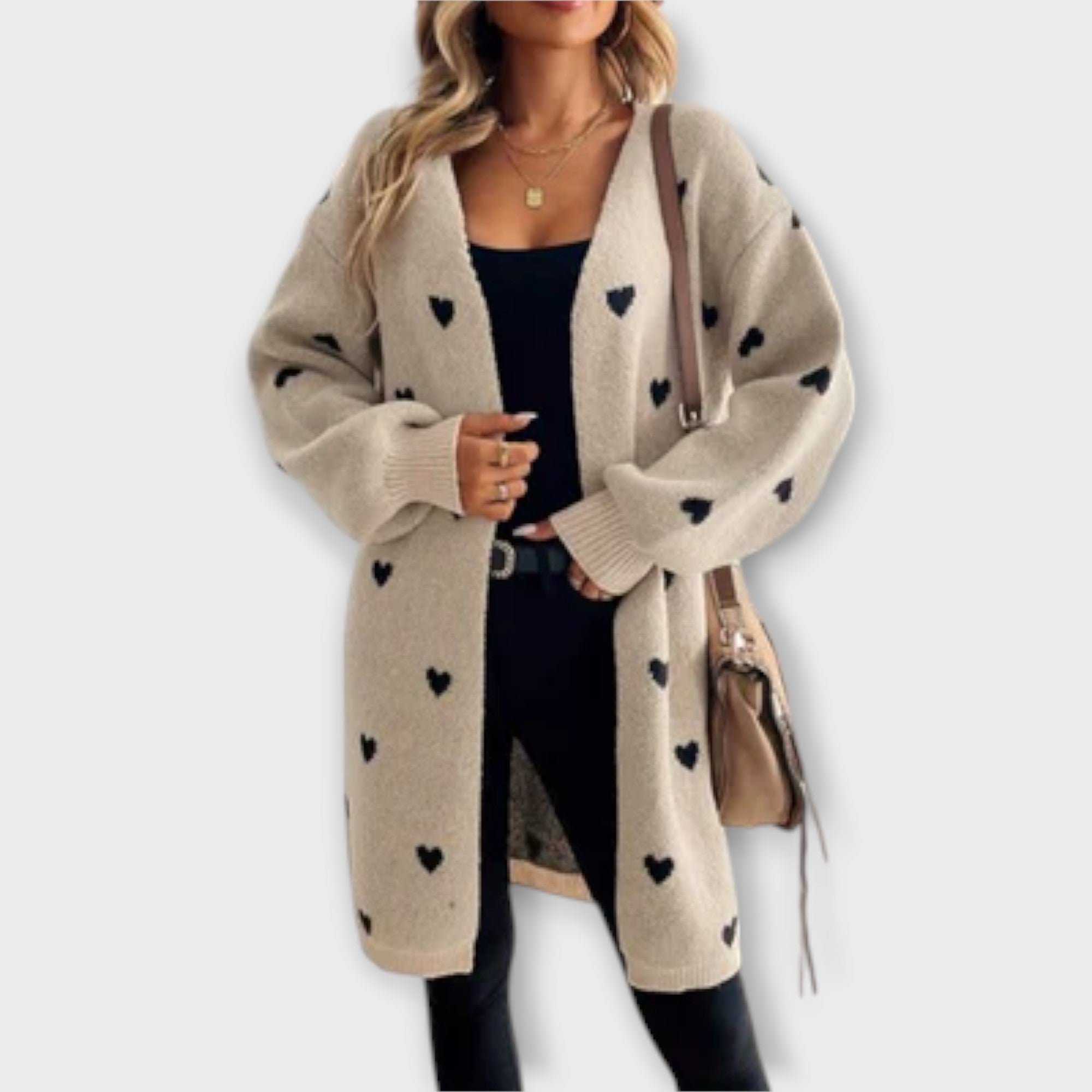 Julia - Cardigan med Hjärtmotiv