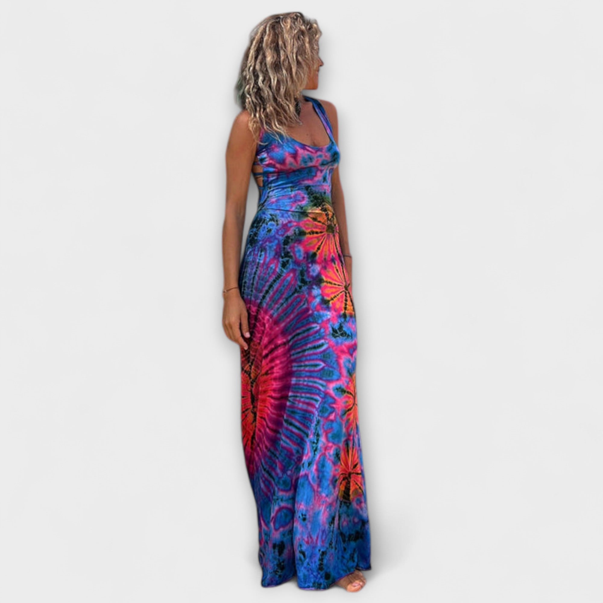 Ronja - La Bamba Tie-Dye Print Maxi Klänning