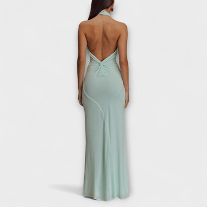 Lagune - Slinky Halter Maxi Klänning
