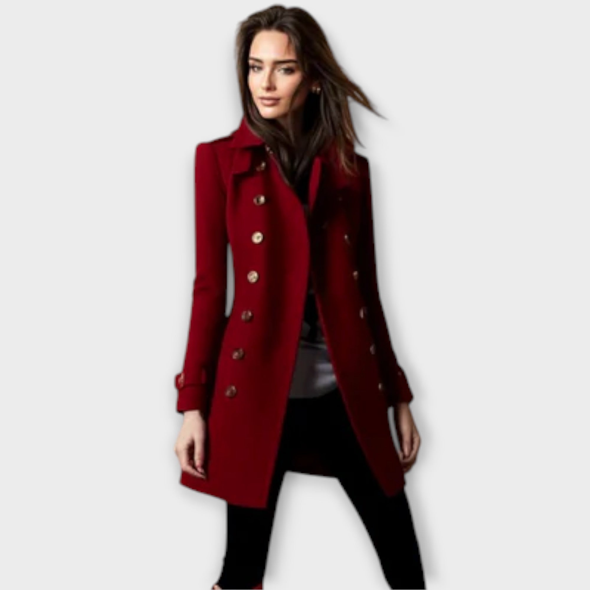 Linda - Dubbelknäppt Trench Coat