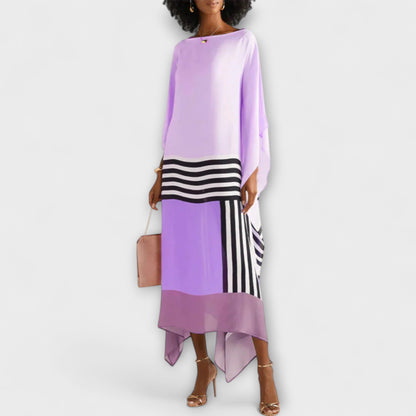 Elenora - Geometrisk kaftan med locker cut