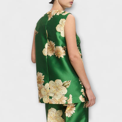 Clea - Sage ärmlös byxdress