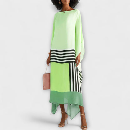 Elenora - Geometrisk kaftan med locker cut