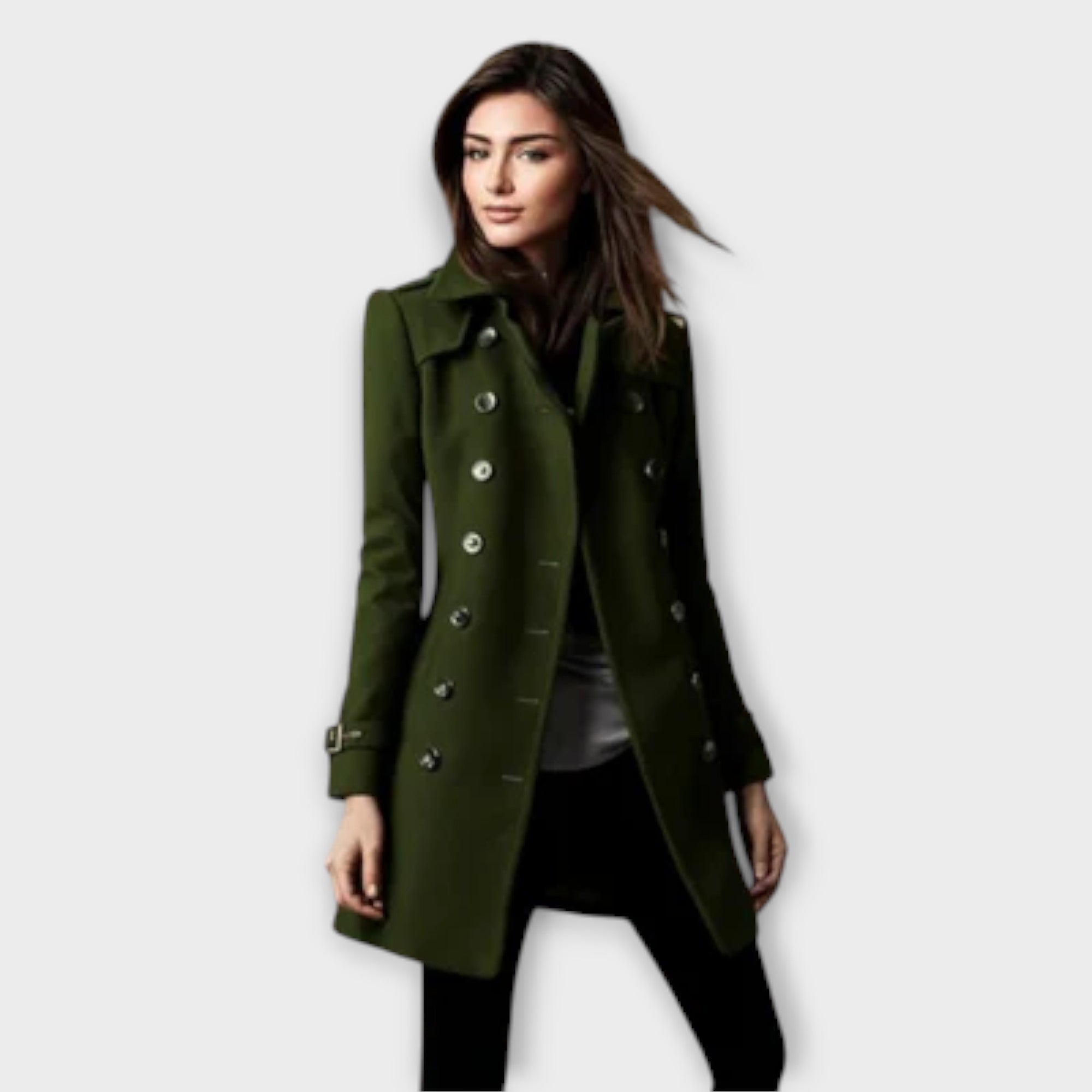 Linda - Dubbelknäppt Trench Coat