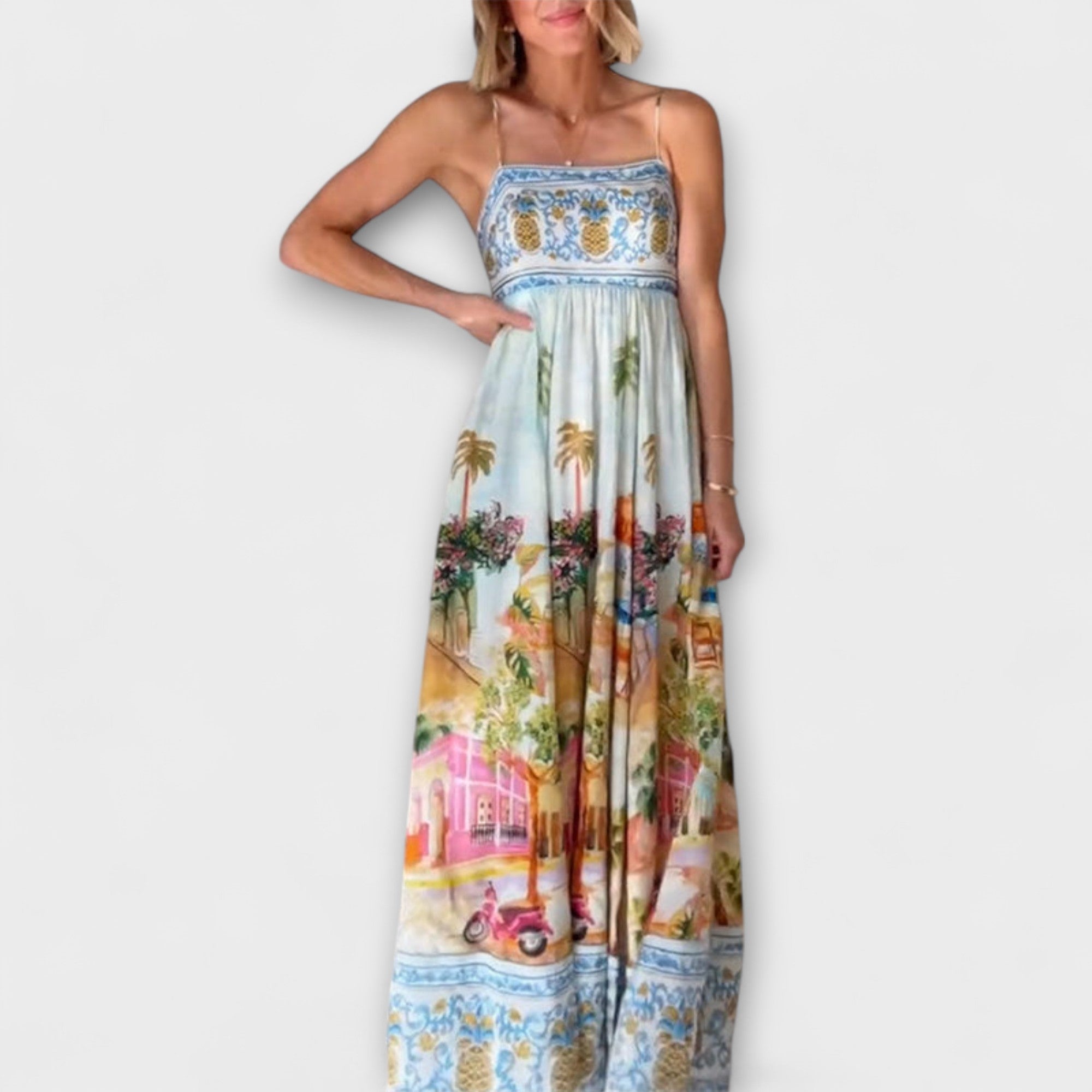 Lumen - Aracati Multicolor Maxi Klänning