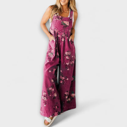 Mirona - Avslappnad Passform Denim Overall