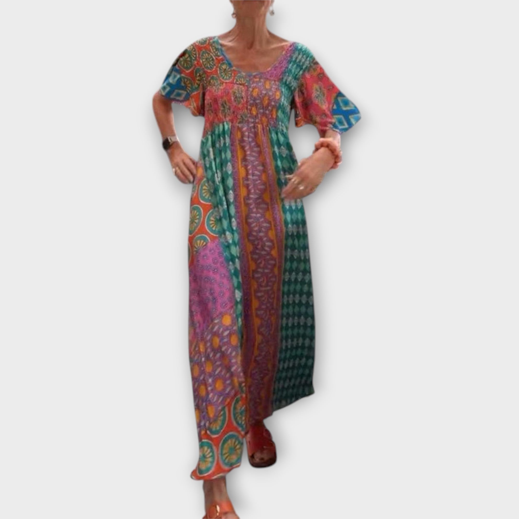Melania - Livlig Boho Klänning