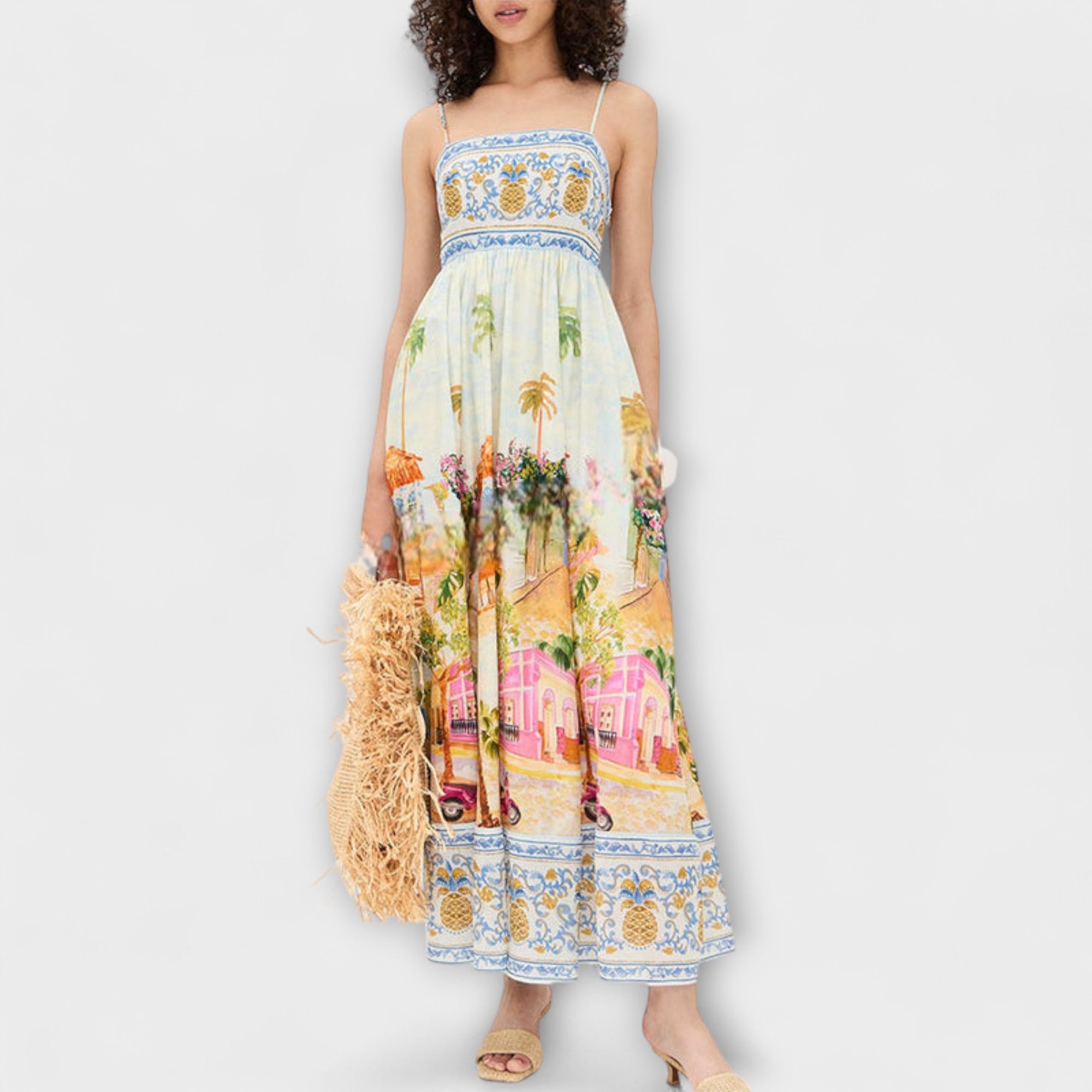 Lumen - Aracati Multicolor Maxi Klänning