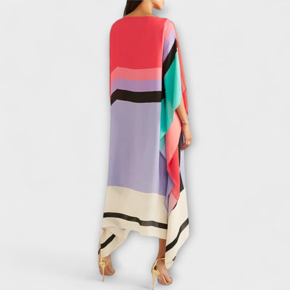 Elenora - Geometrisk kaftan med locker cut