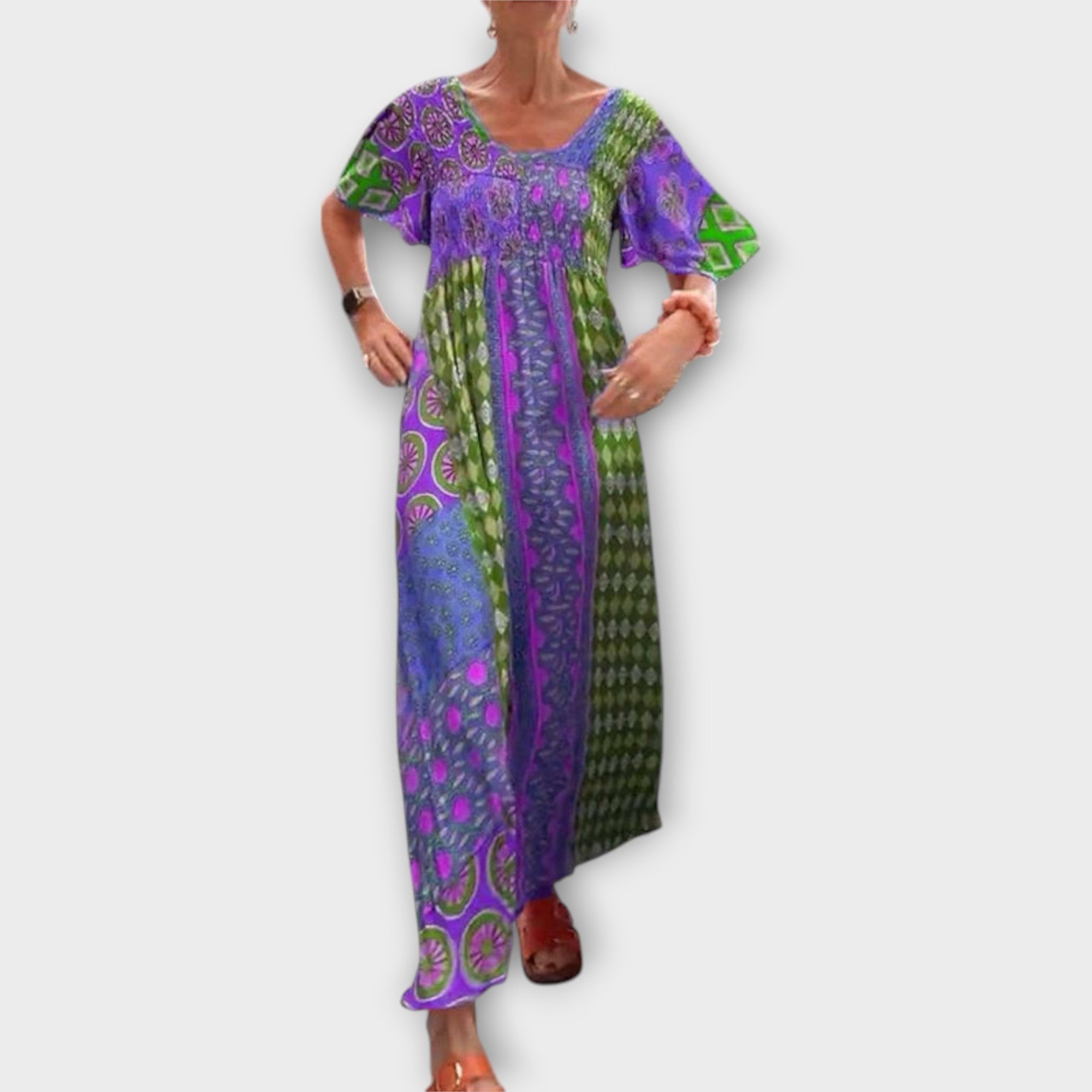 Melania - Livlig Boho Klänning