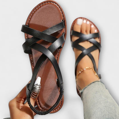 Deborah - Kvinno-sandaler med lätt korsrem