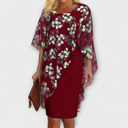 Lyanna - Blommig Chiffon Klänning för Kvinnor