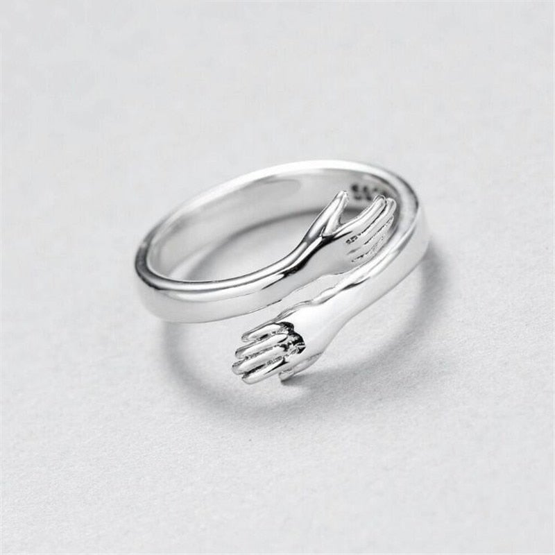 Silver Omfamning Ring