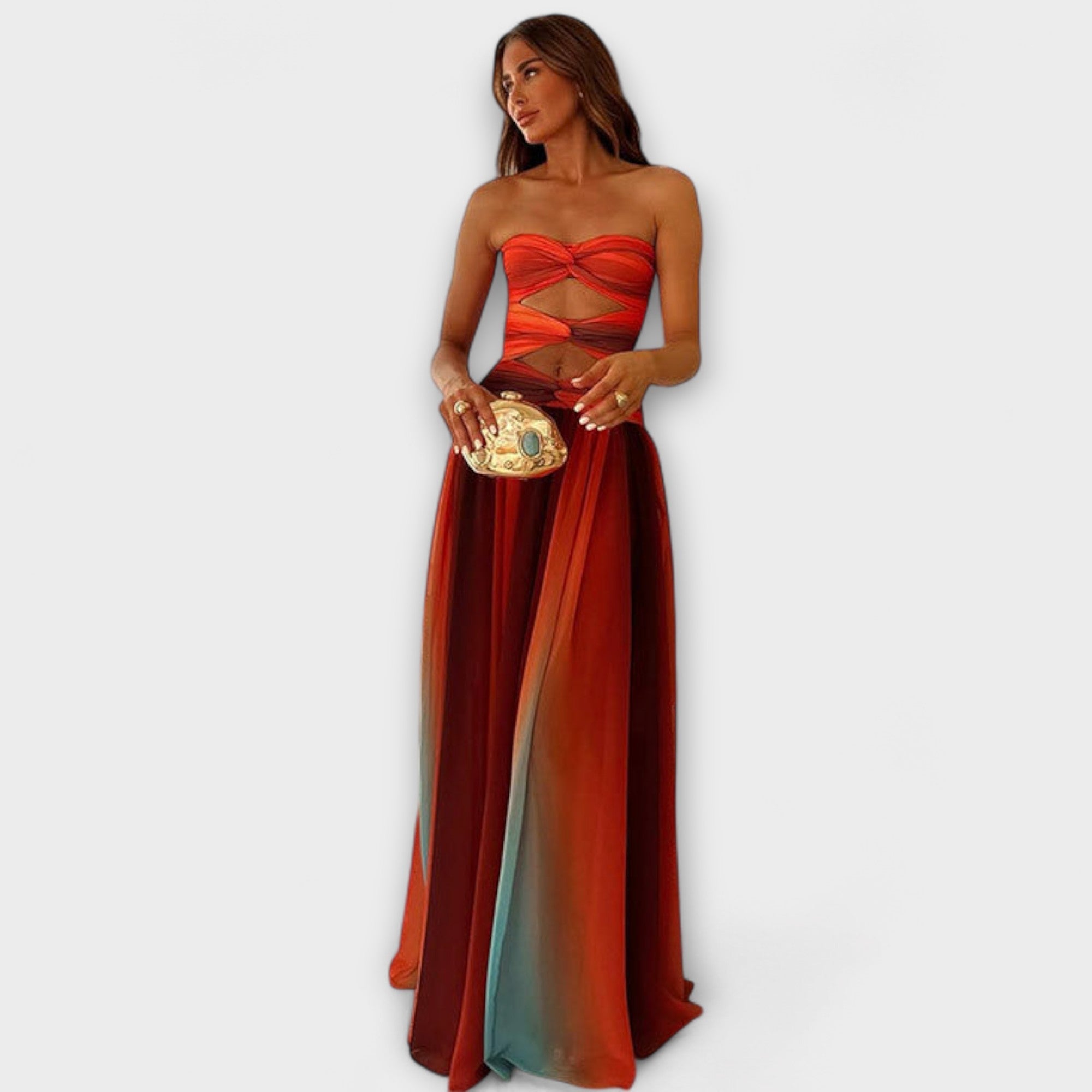 Laney - Strapless Maxi Klänning