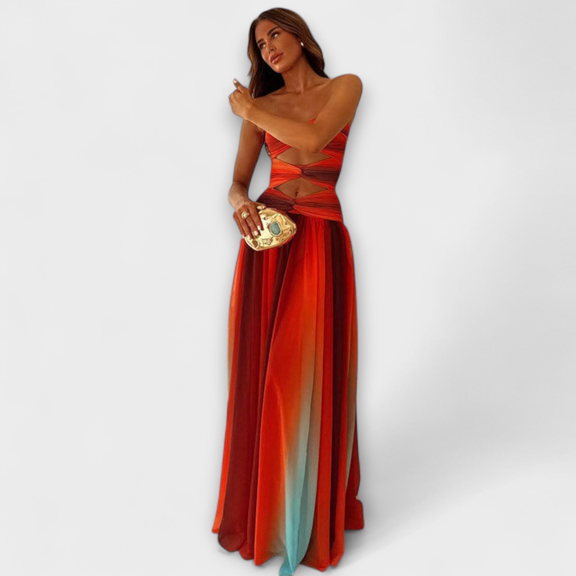 Laney - Strapless Maxi Klänning