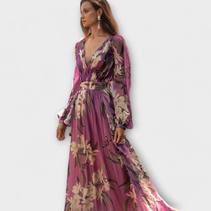 Högkvalitativ Elegant Maxi Klänning