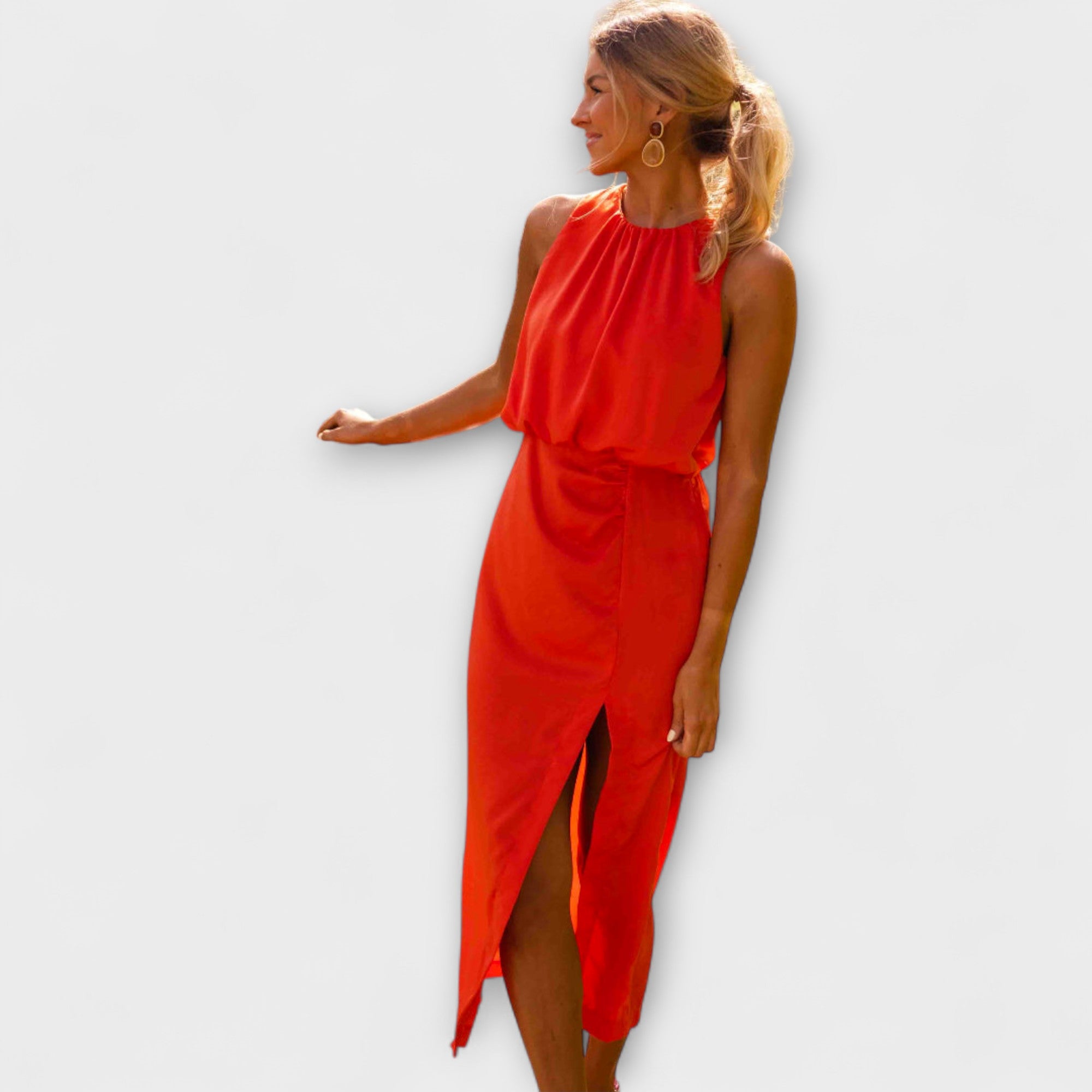 Liene - Elegant Midi Klänning