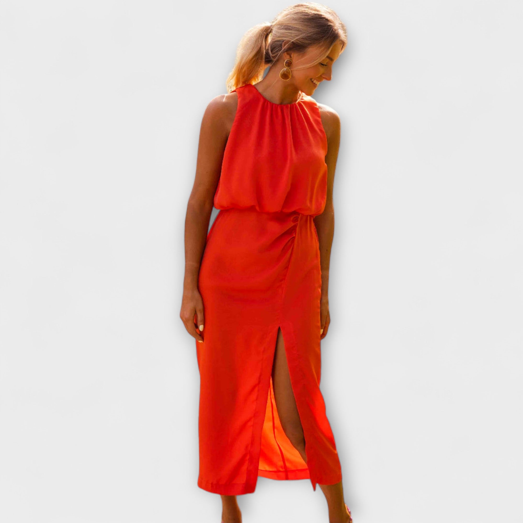 Liene - Elegant Midi Klänning
