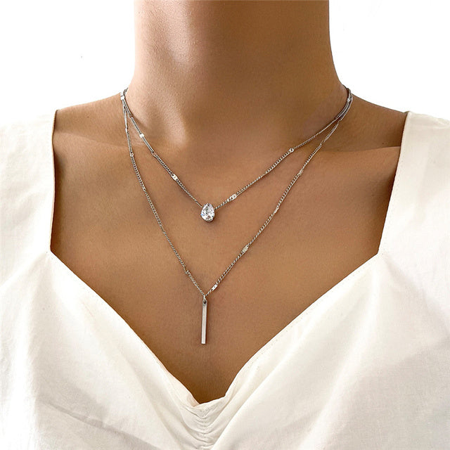 Vintage Halsband Set med Guld Berlock