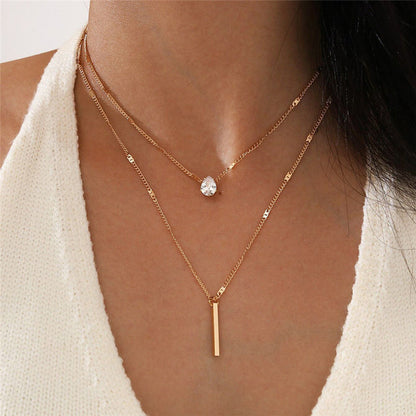 Vintage Halsband Set med Guld Berlock