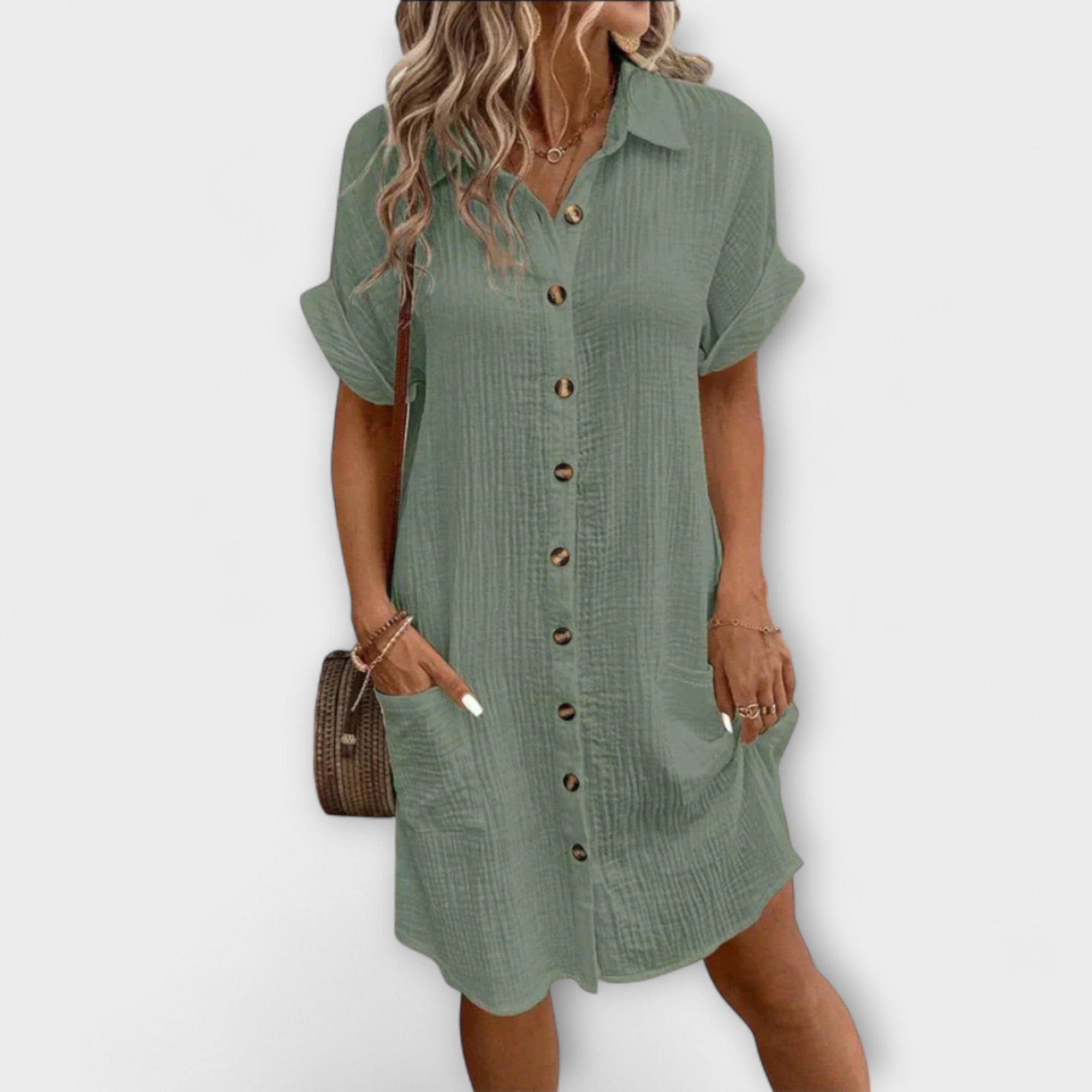 Aria - Klassisk Polo Casual Klänning