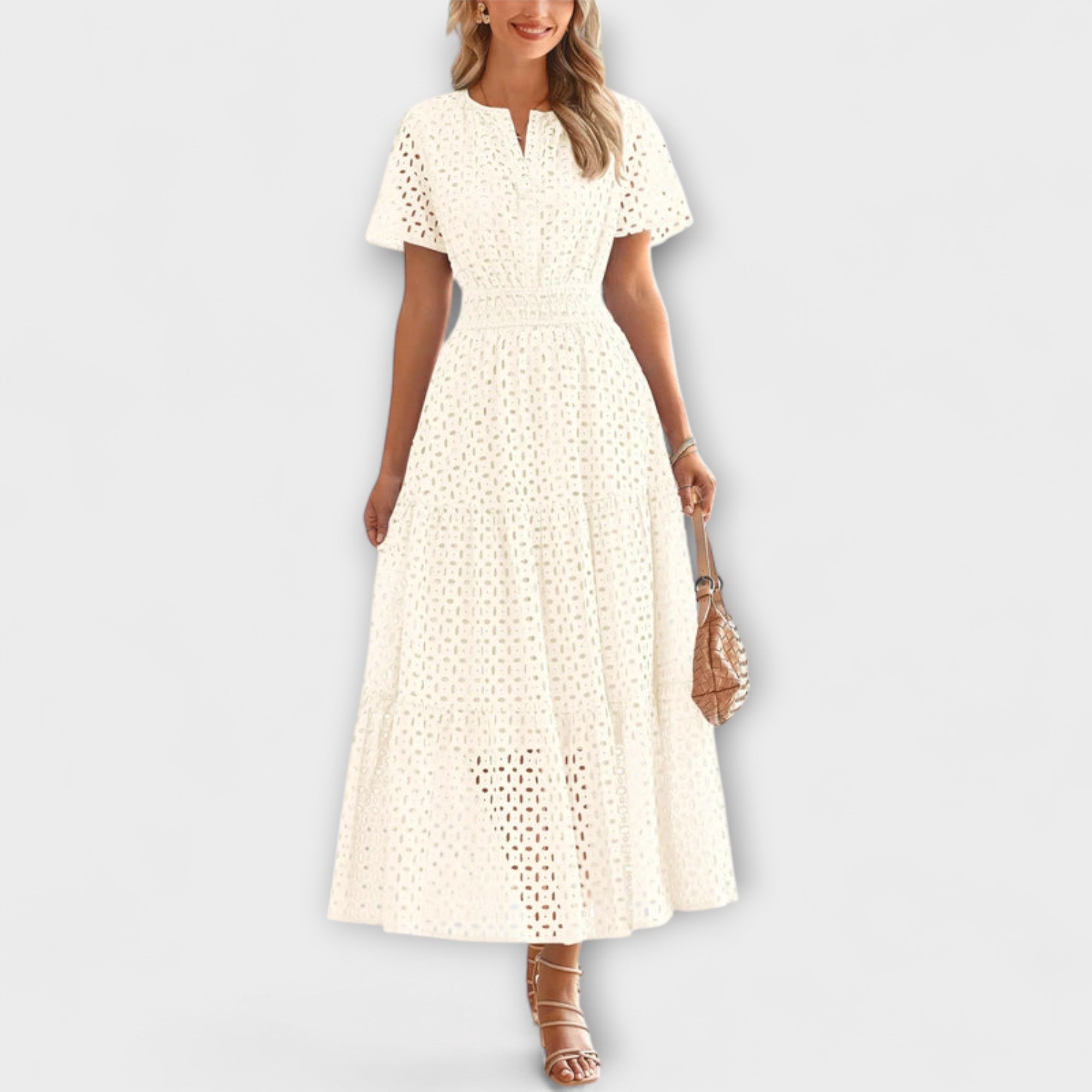 Linette - Elegant Spets Sommarklänning