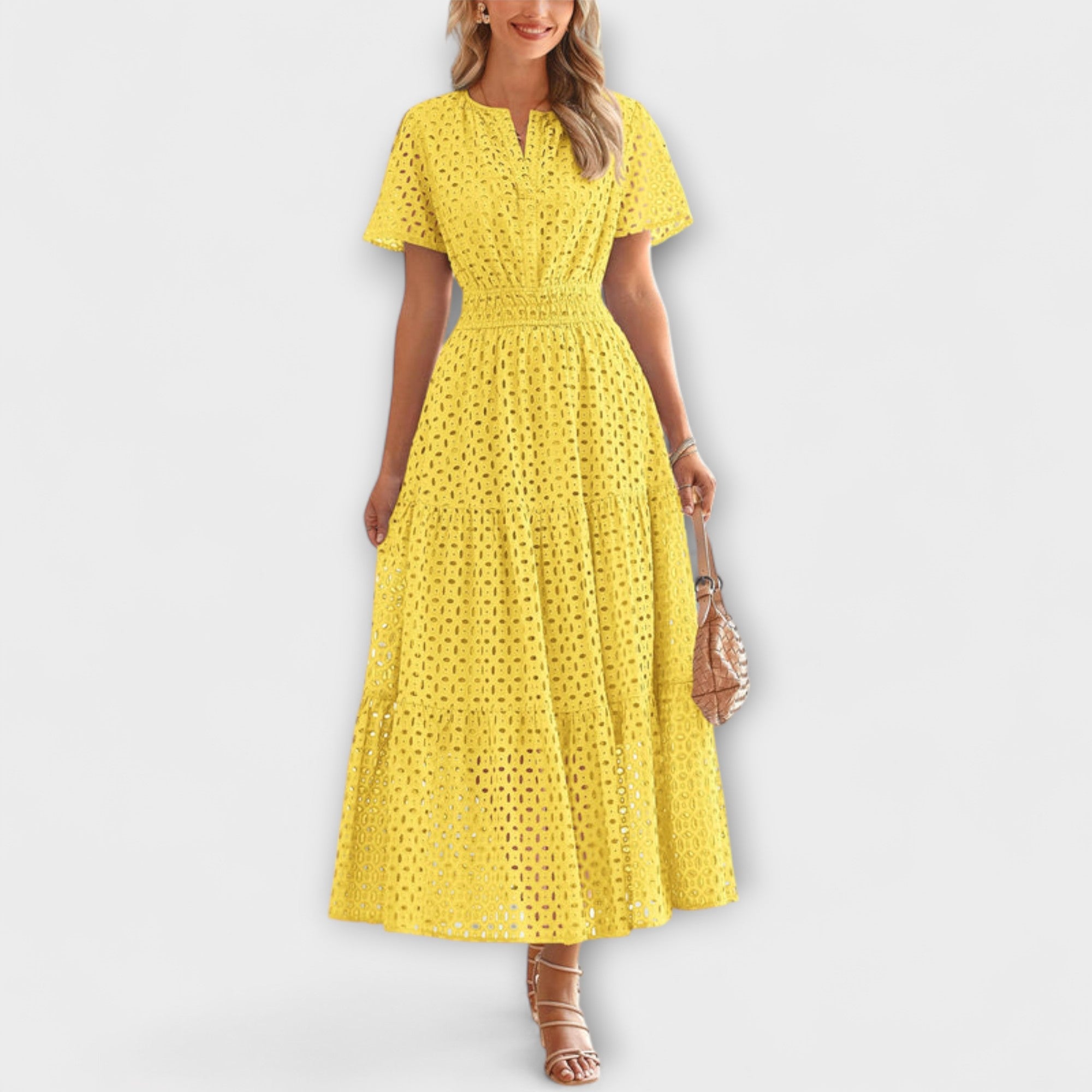 Linette - Elegant Spets Sommarklänning