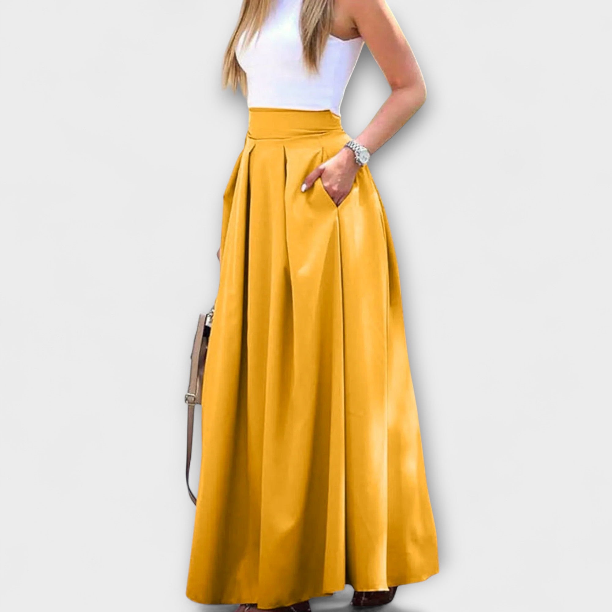 Tzafira – Elegant Maxikjol med Hög Midja